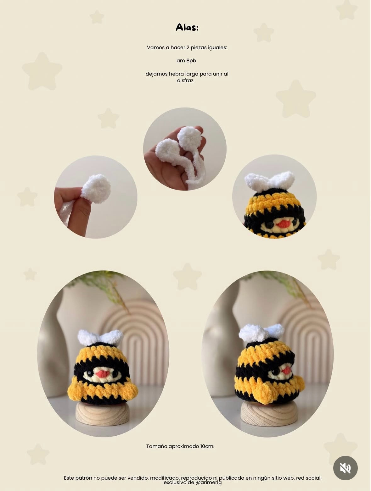 Patrón Gratis: Disfraz Abeja y Oso para Mini Pollito - Crochet Amigurumi
