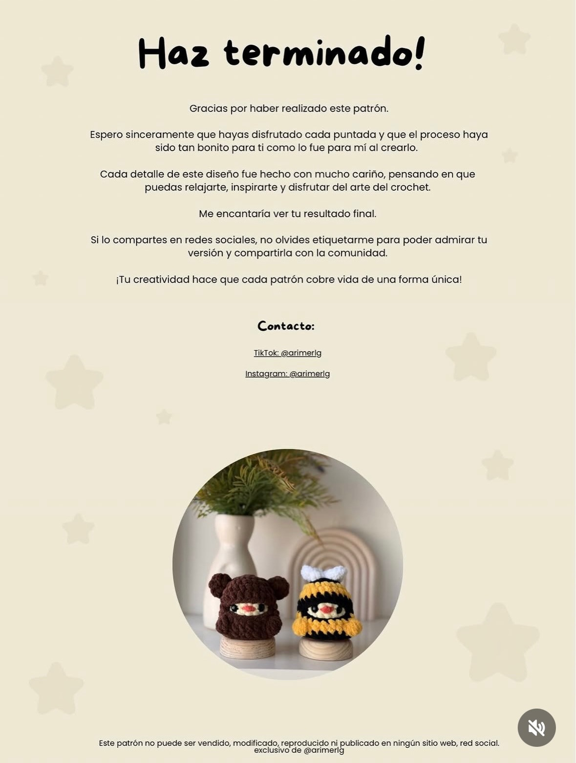 Patrón Gratis: Disfraz Abeja y Oso para Mini Pollito - Crochet Amigurumi