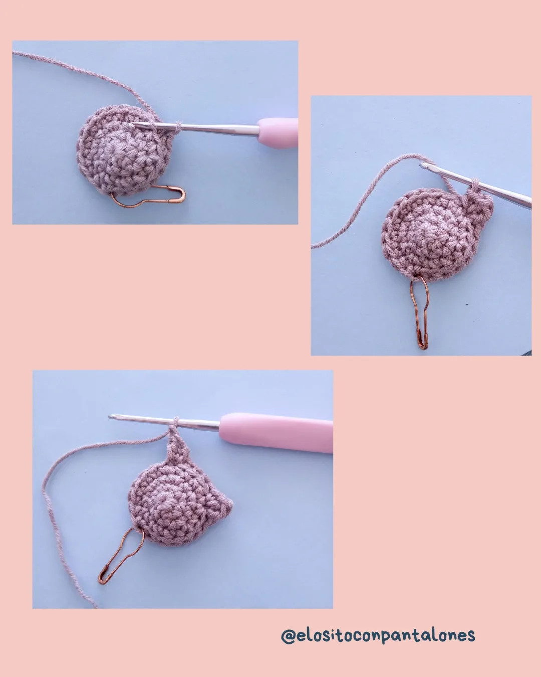Patrón Gratis: Imán Gatito Mochila - Tutorial Paso a Paso para Gato Gris de Amigurumi