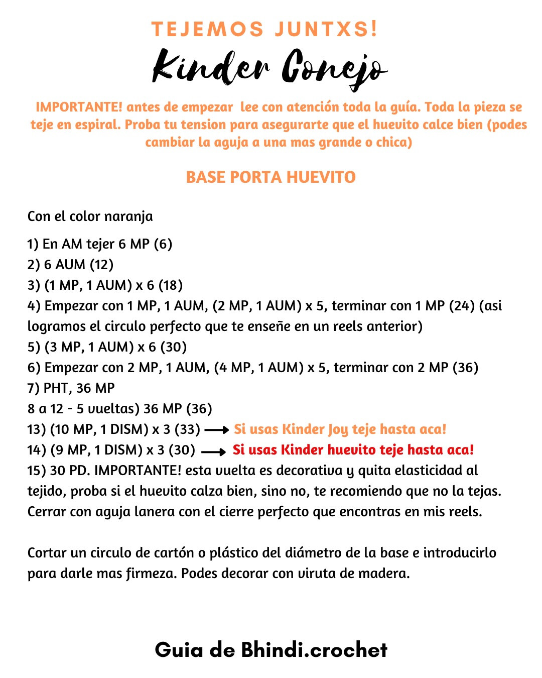 Patrón Gratis Kinder Conejo: Guía de Crochet para Huevos de Pascua con Orejas