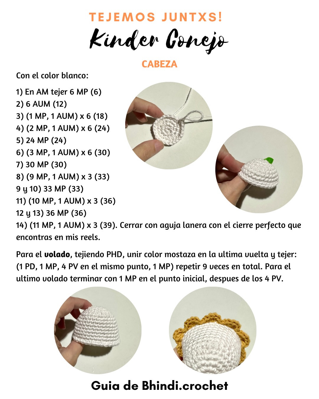 Patrón Gratis Kinder Conejo: Guía de Crochet para Huevos de Pascua con Orejas