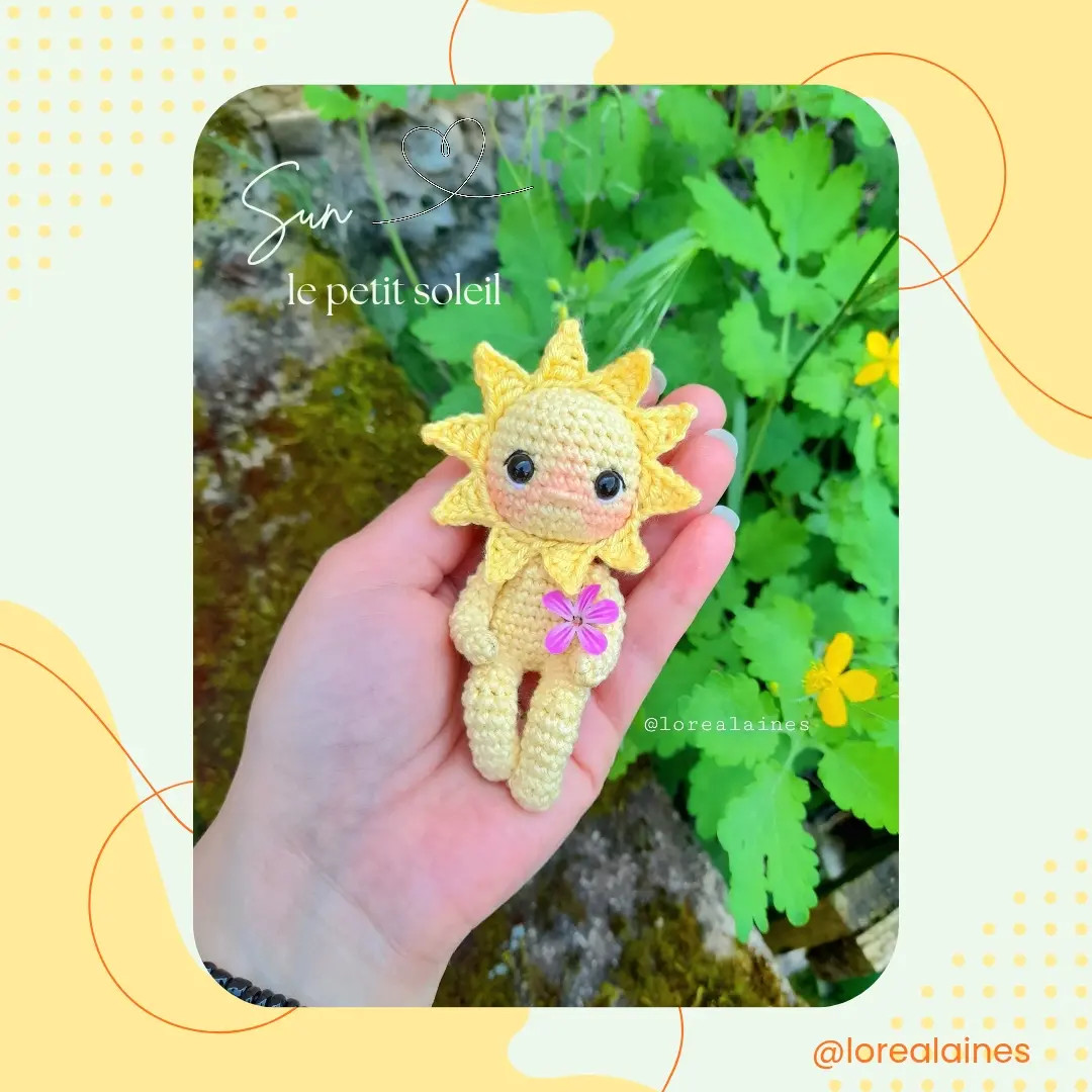 Patron gratuit Sun le petit soleil - Amigurumi crochet