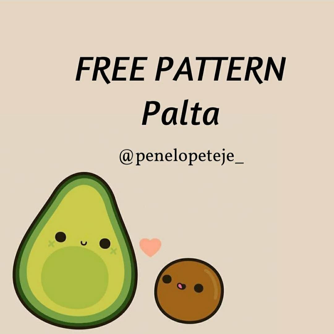 Patrón Gratuito Amigurumi Palta: Guía Paso a Paso para Tejer Aguacate Mimoso con Hilo de Algodón