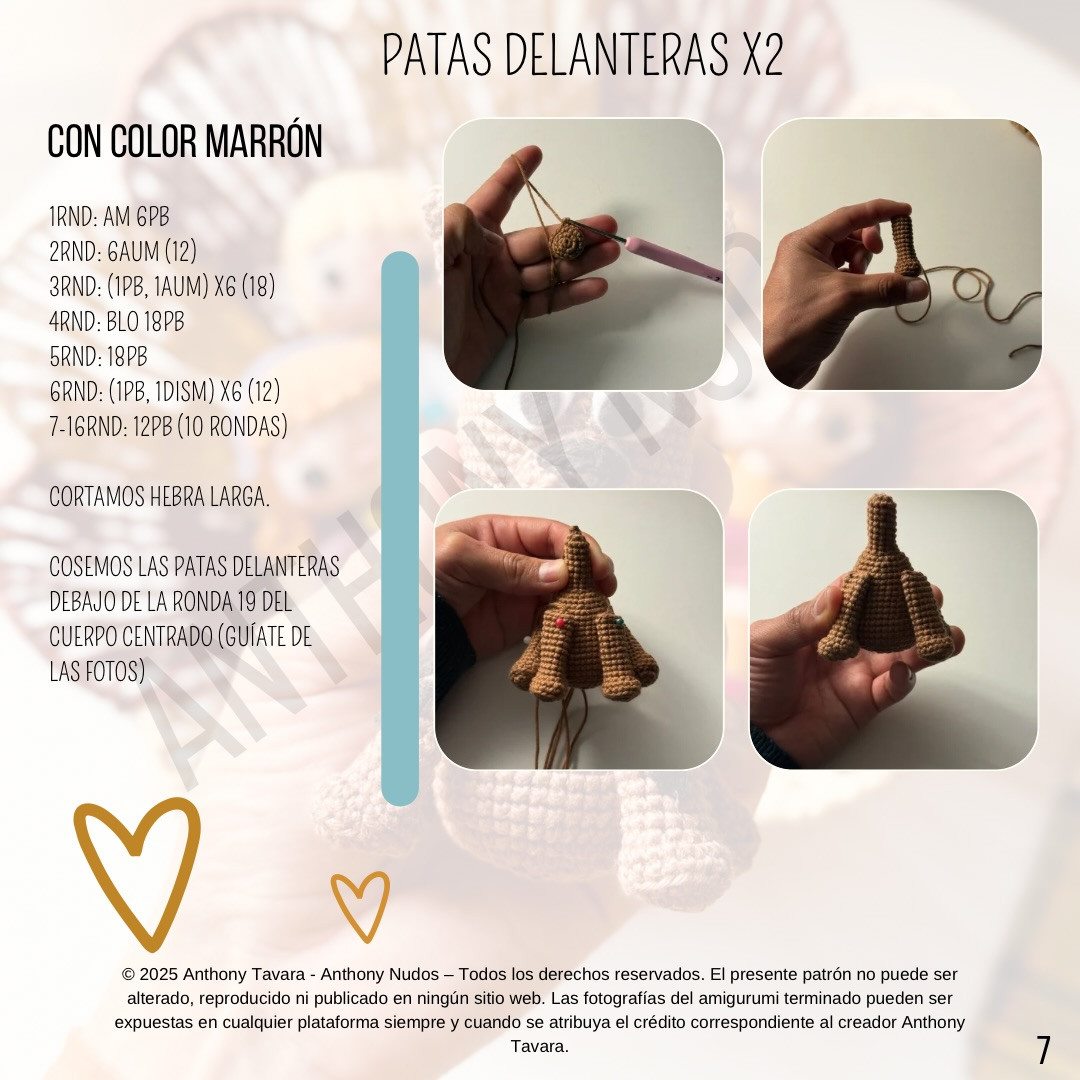Patrón Gratuito Amigurumi Scooby Doo Mini - Crochet Pattern by Anthony Nudos