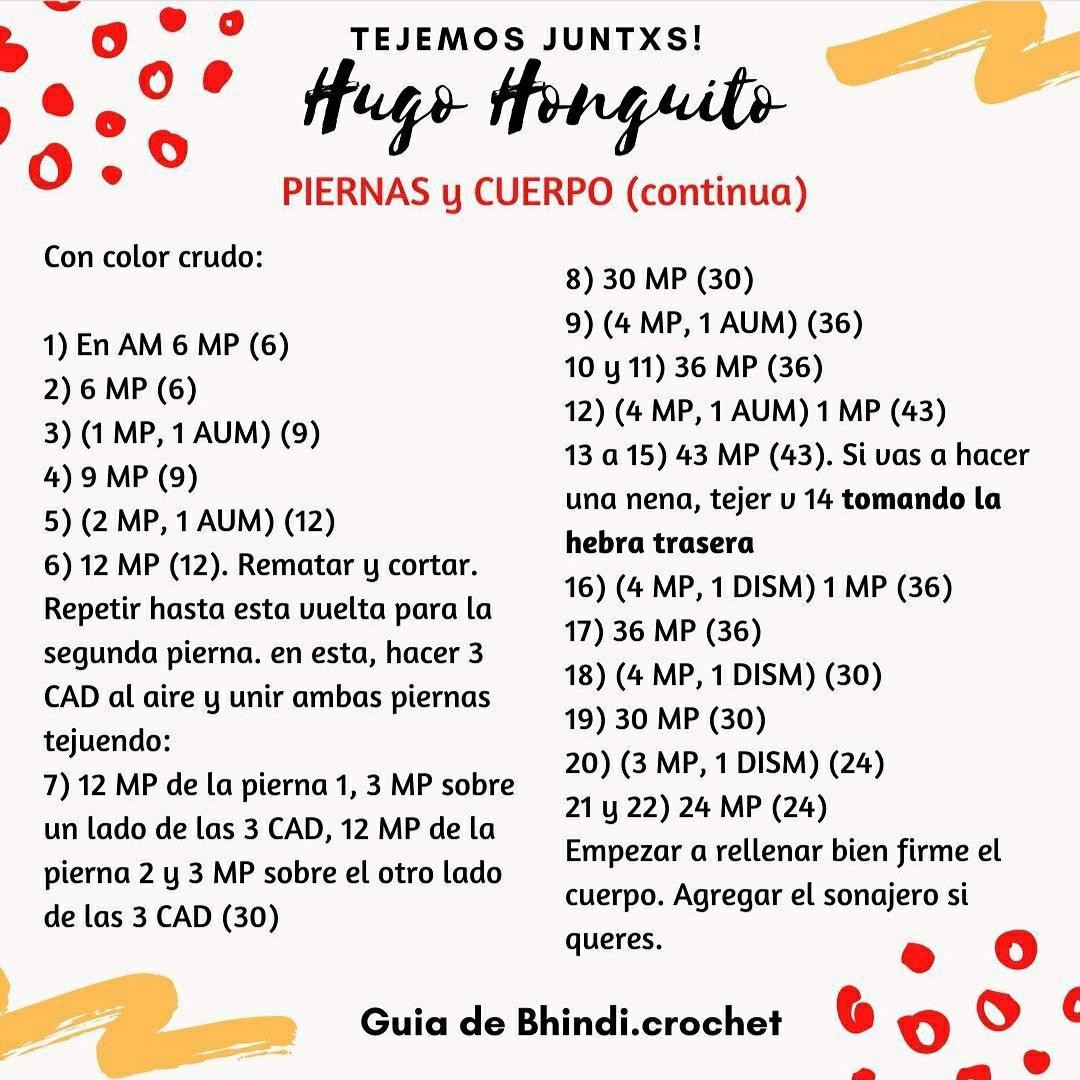 Patrón Gratuito de Amigurumi: Hugo Honguito (Hongo) - Guía paso a paso con materiales y abreviaturas