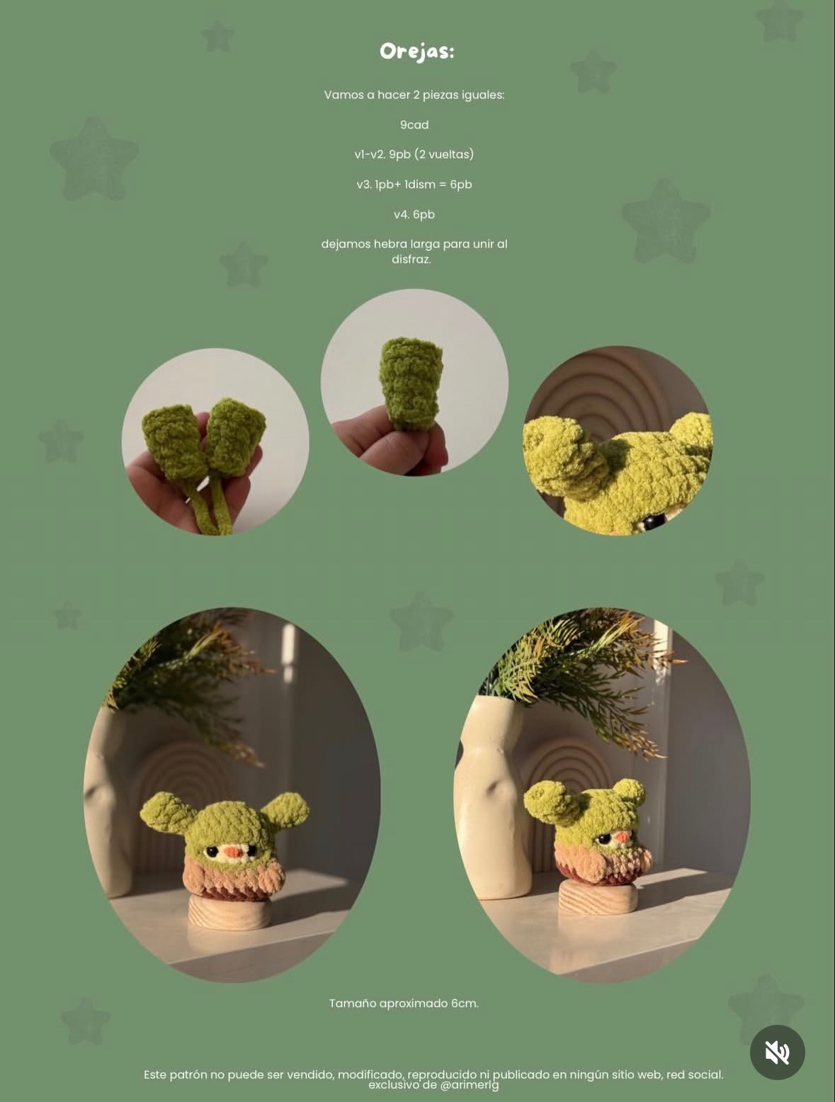 Patrón Gratuito de Crochet: Disfraces Shrek para Mini Pollitos
