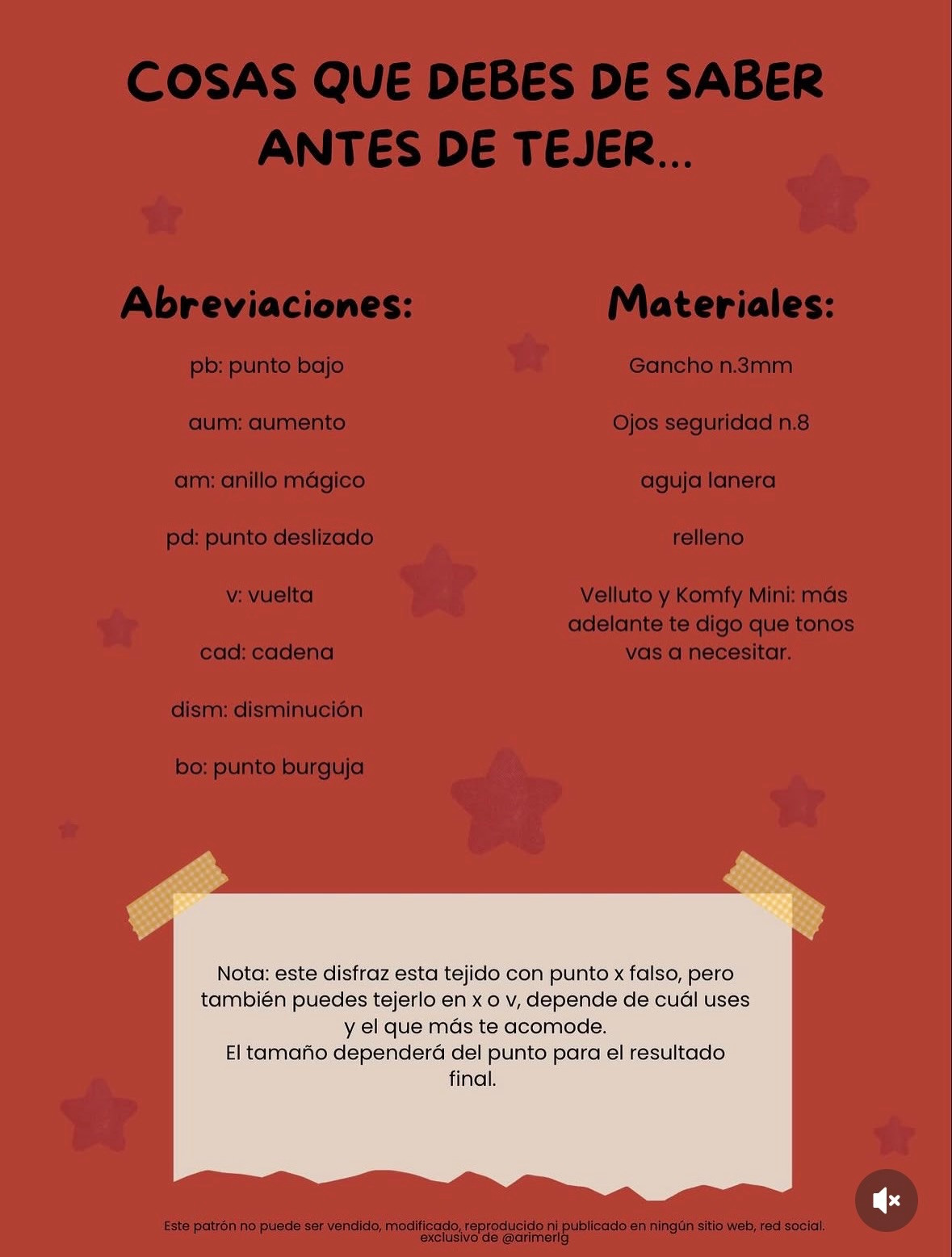 Patrón gratuito de crochet para disfraz de Heihei de Moana