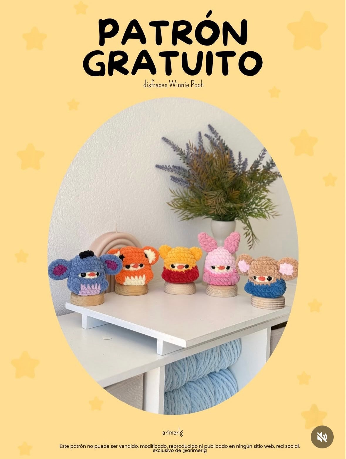 Patrón Gratuito: Disfraces Amigurumi de Winnie Pooh y Personajes para Mini Pollitos