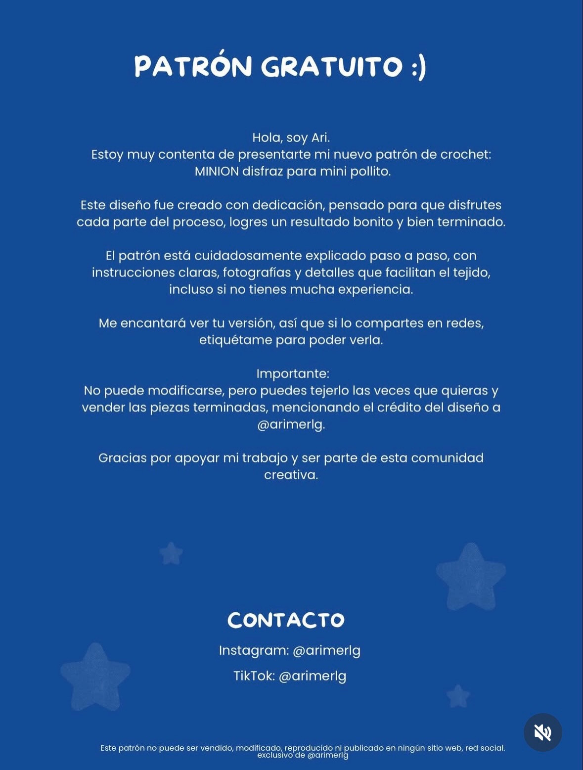 Patrón Gratuito: Disfraz de Minion para Mini Pollito