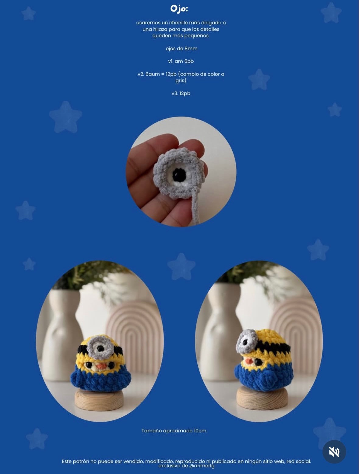 Patrón Gratuito: Disfraz de Minion para Mini Pollito