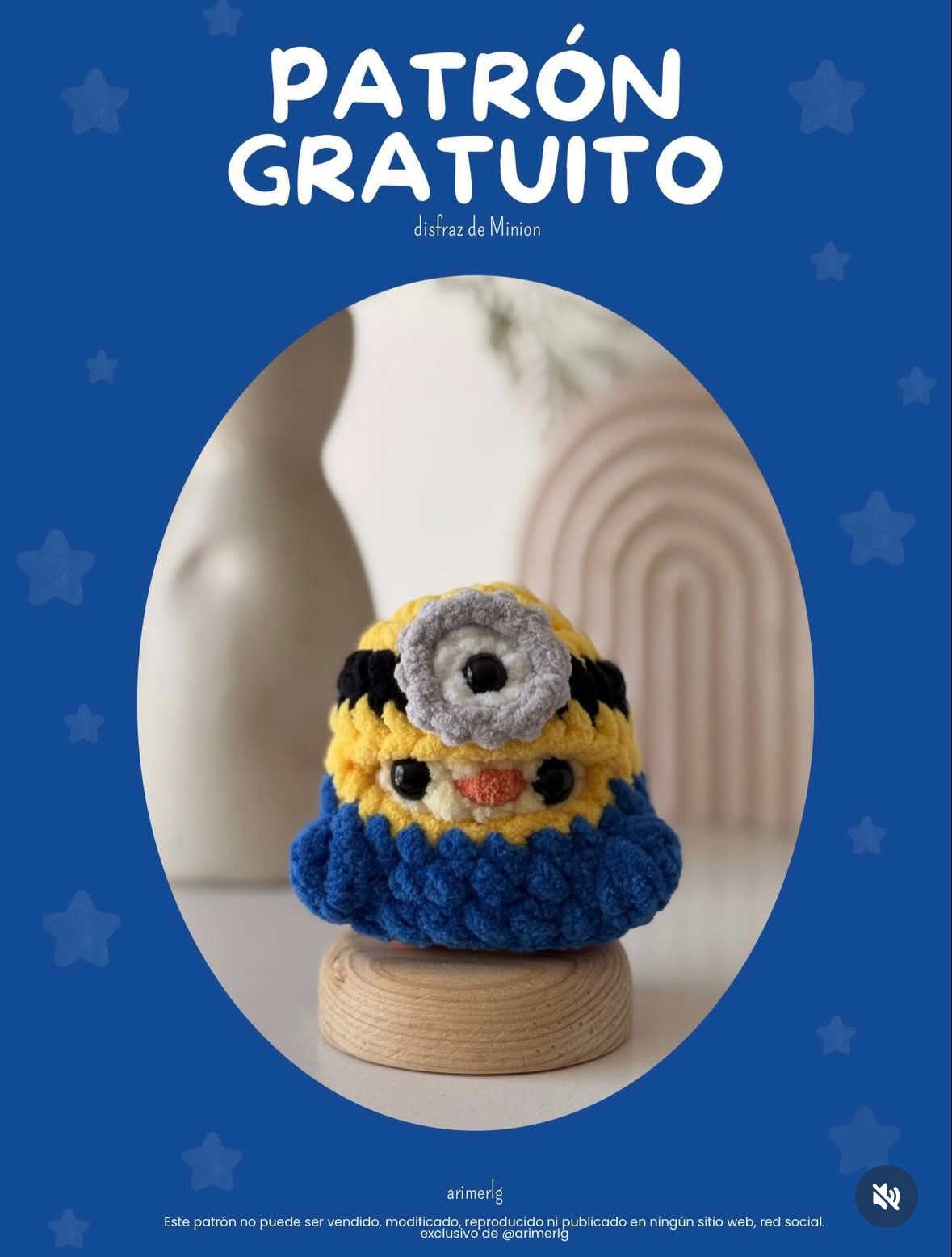 Patrón Gratuito: Disfraz de Minion para Mini Pollito