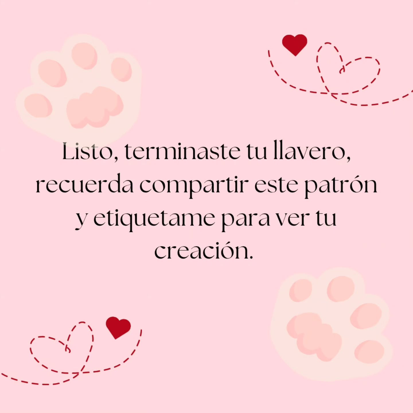 Patrón gratuito Llavero Pug amigurumi beige con corazón rosa, diseño Mia_gurumis
