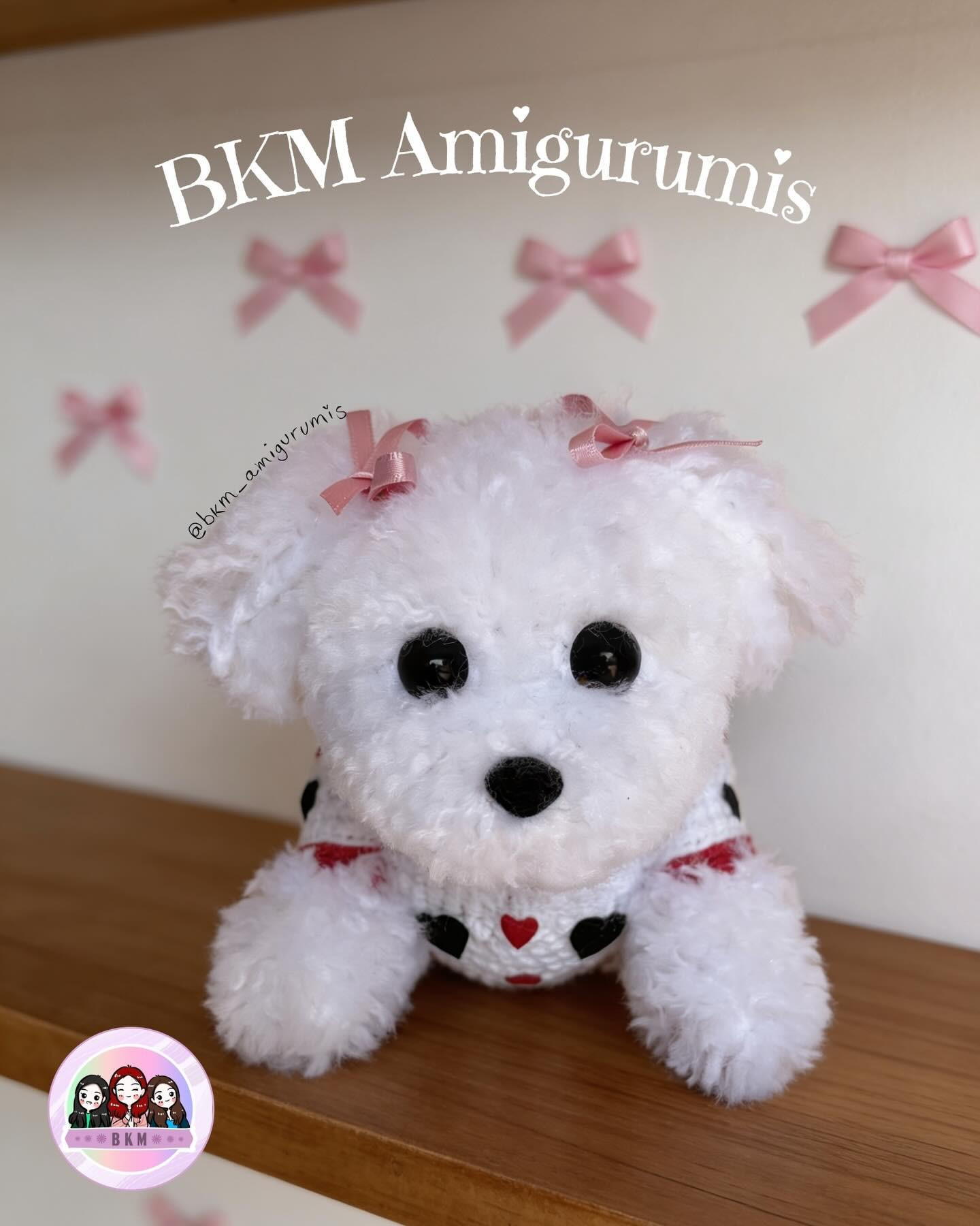 Patrón gratuito Perrita Maltés Amigurumi, guía de materiales y abreviaturas para crochet