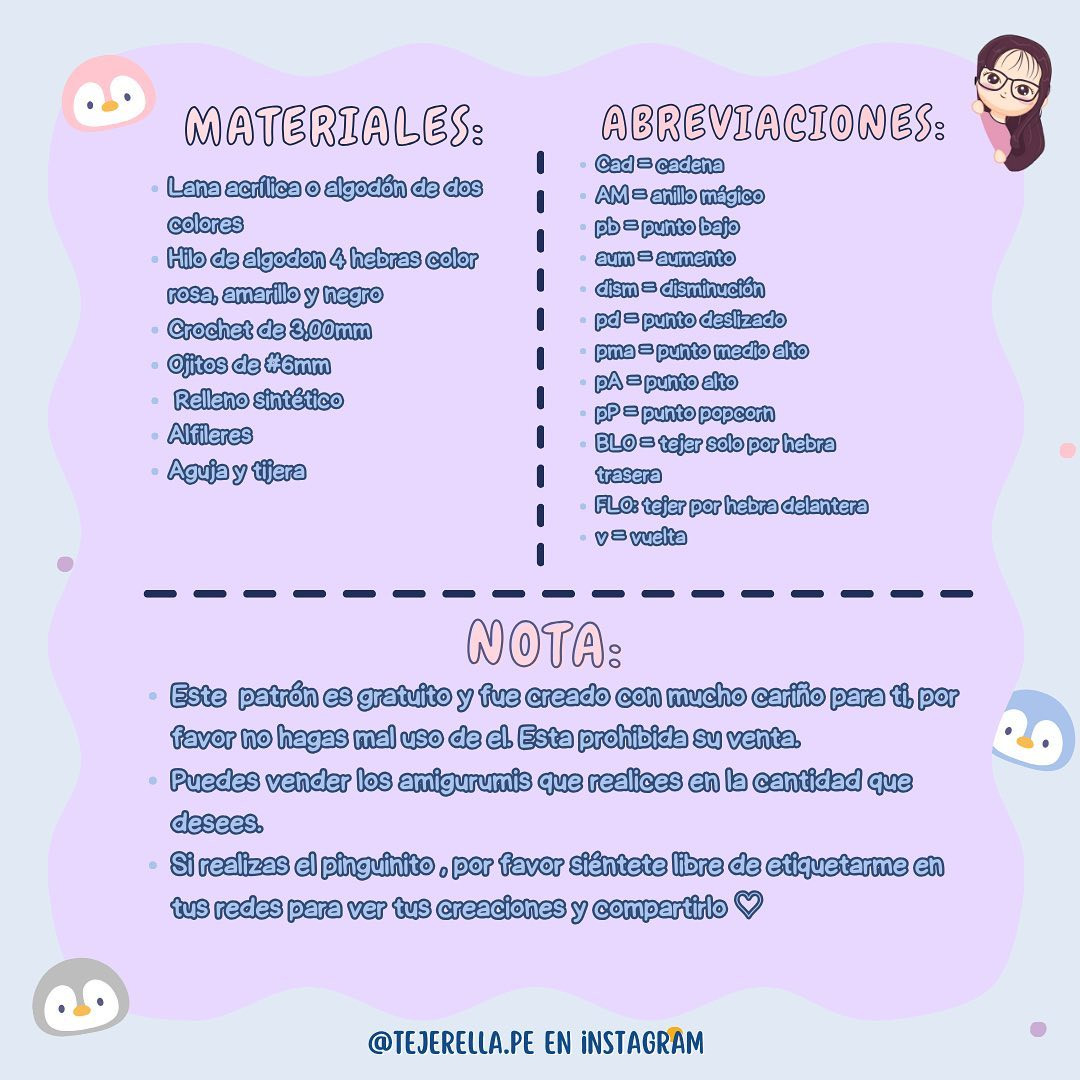 Patrón Gratuito Pingüinito: Tutorial Móc Len Búp bê Chim cánh cụt Mini Màu Xanh và Hồng