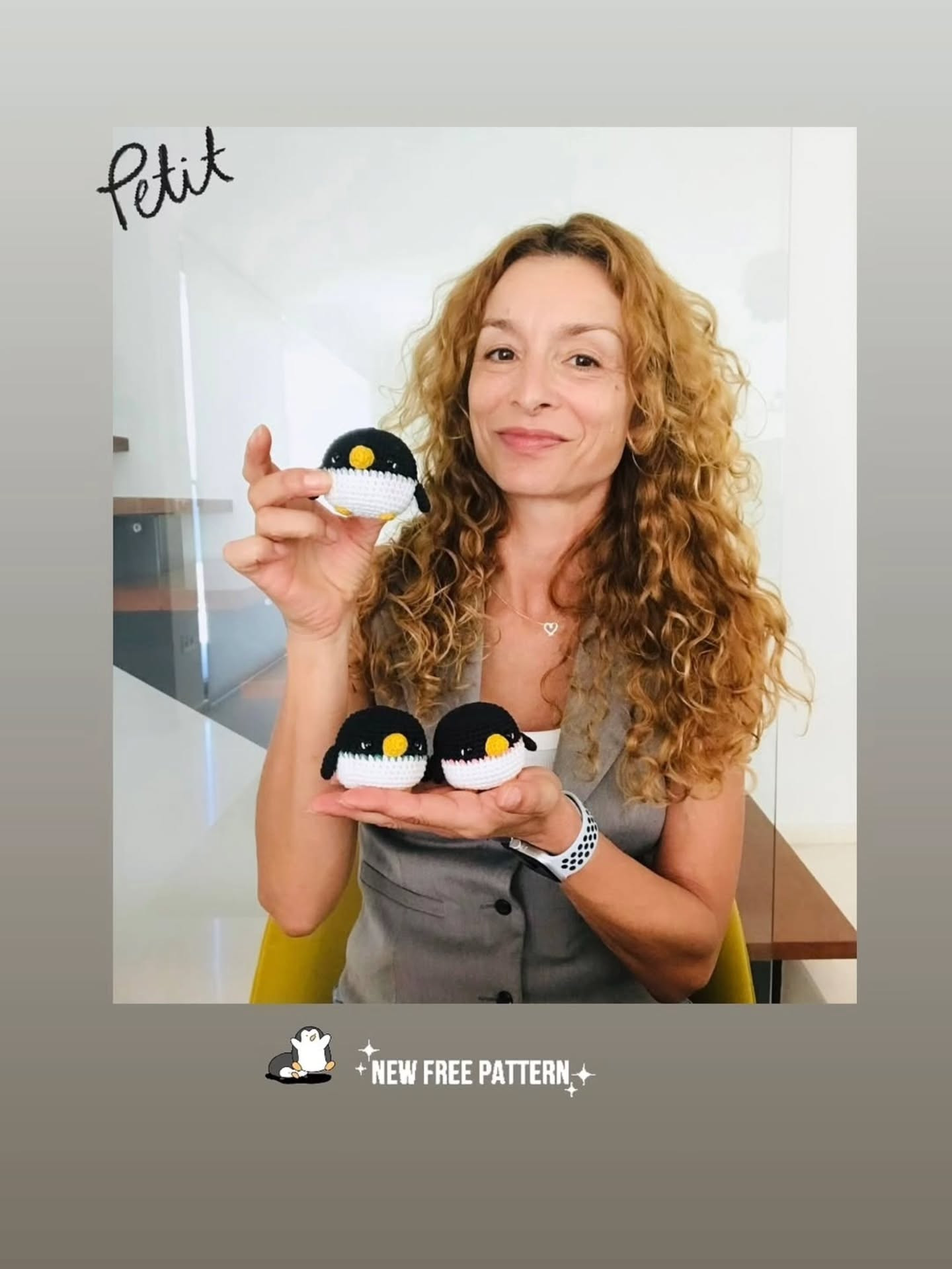 Patrón gratuito Pingüino Petit de Cherrycrochet