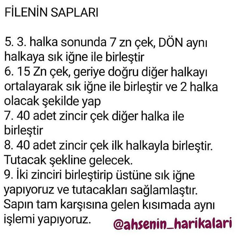 Pazar Filesı - Pamuk makrome ip ve 4.00 mm Tiğ ile ücretsiz file tarifi