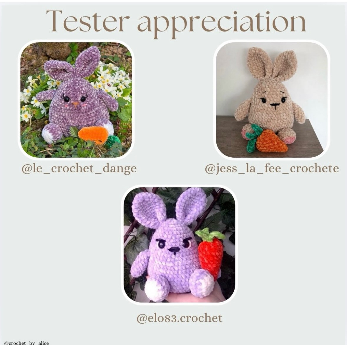 Petit lapin Free Pattern: Amigurumi Rabbit Crochet Tutorial with Carrots