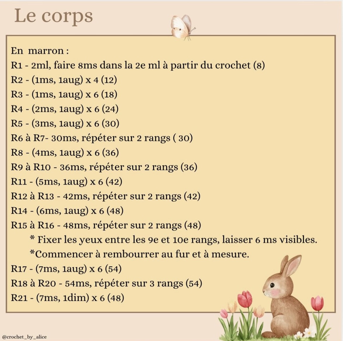 Petit lapin Free Pattern: Amigurumi Rabbit Crochet Tutorial with Carrots