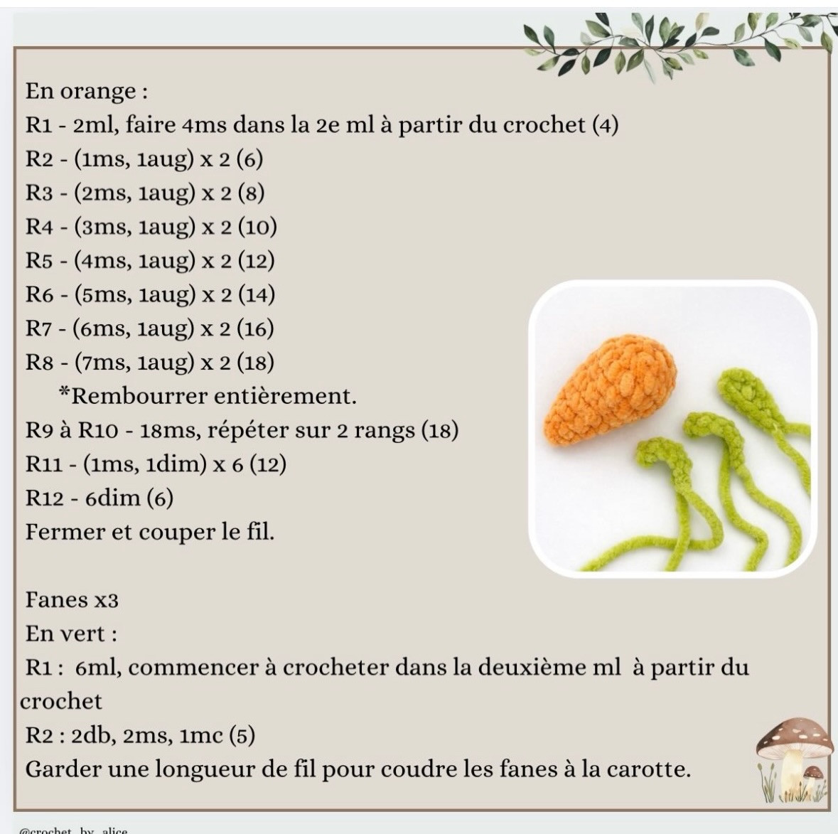 Petit lapin Free Pattern: Amigurumi Rabbit Crochet Tutorial with Carrots