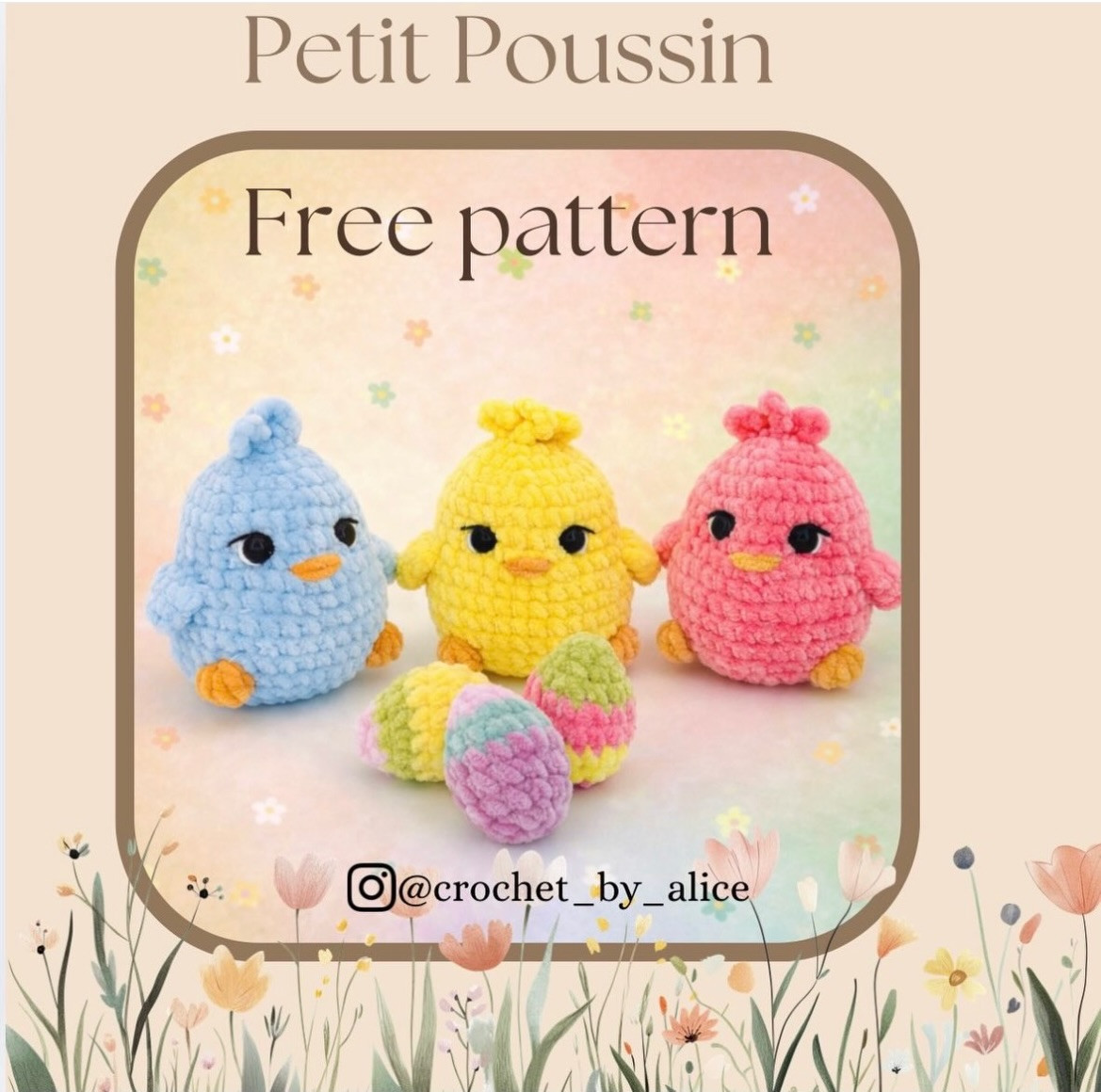 Petit Poussin Free Pattern: Cute Crochet Chick Amigurumi Tutorial with Chenille Yarn