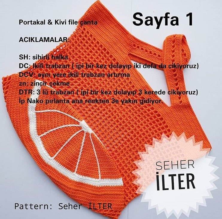 Portakal & Kivi file çanta