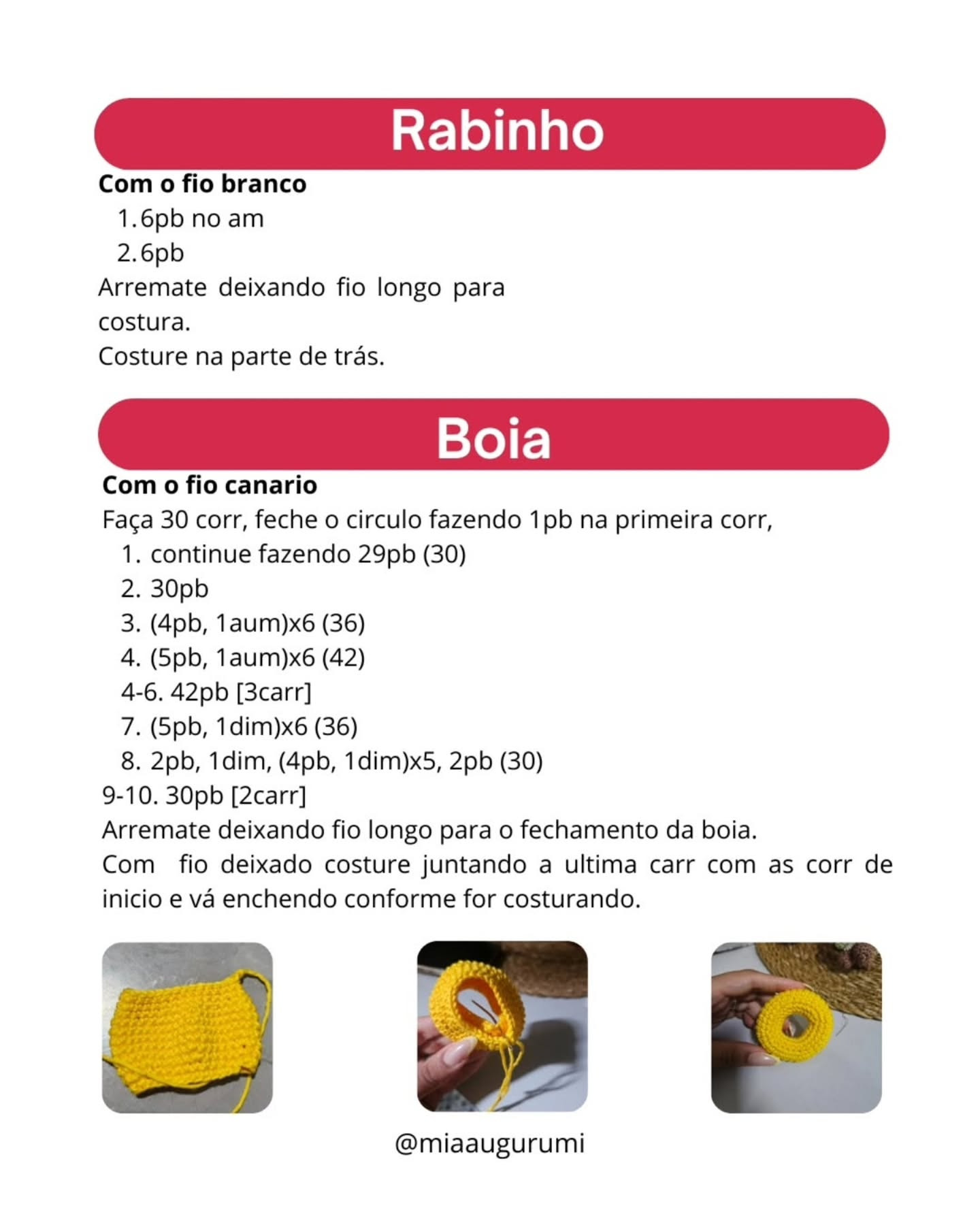 Pudim O bebê coelho: Receita Gratuita Amigurumi por Miaaugurumi - Clube dos Pontinhos Edição Verão