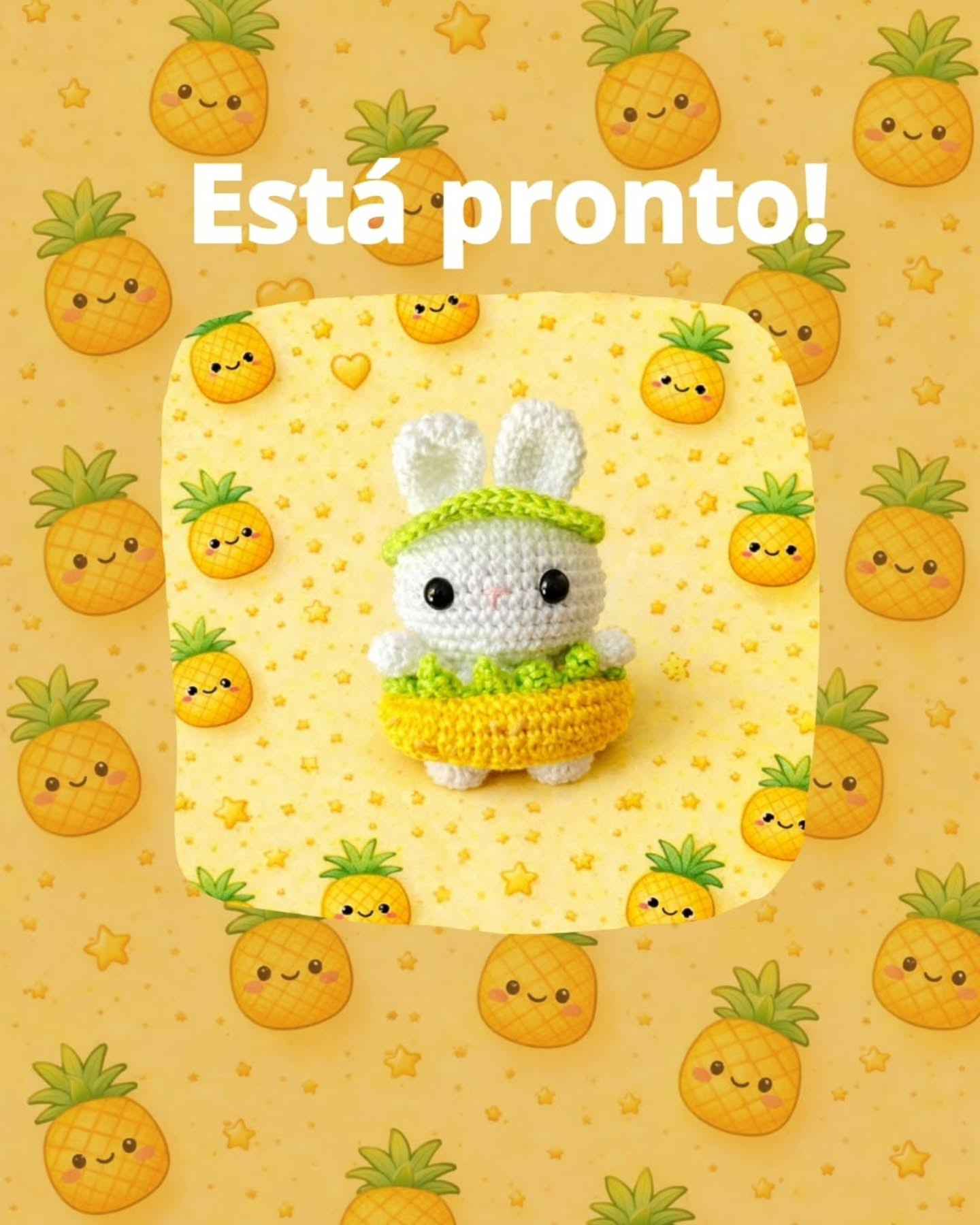 Pudim O bebê coelho: Receita Gratuita Amigurumi por Miaaugurumi - Clube dos Pontinhos Edição Verão