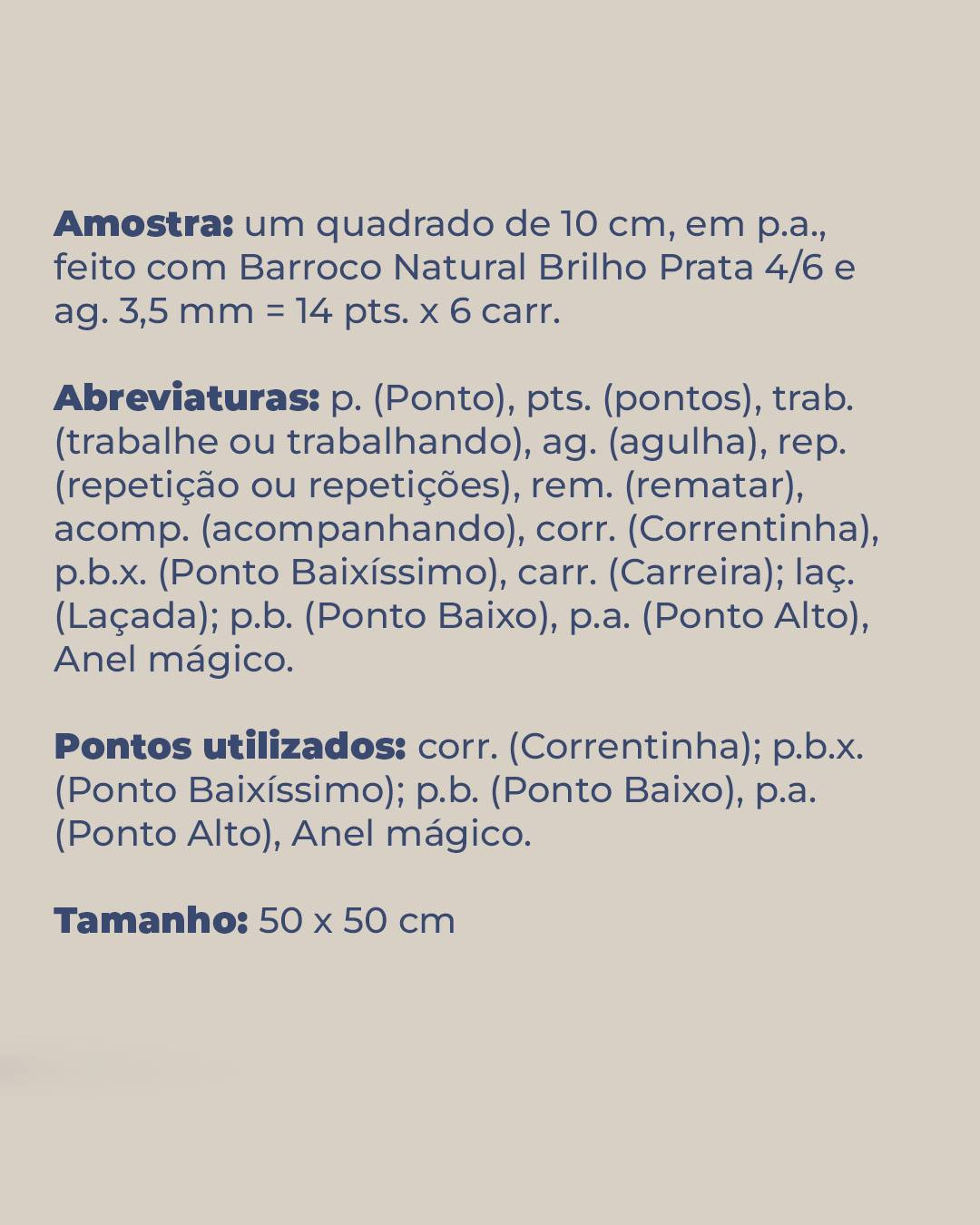 Receita de Almofada Natureza: Padrão Móc Len Geométrico Verde e Bege com Fio Barroco