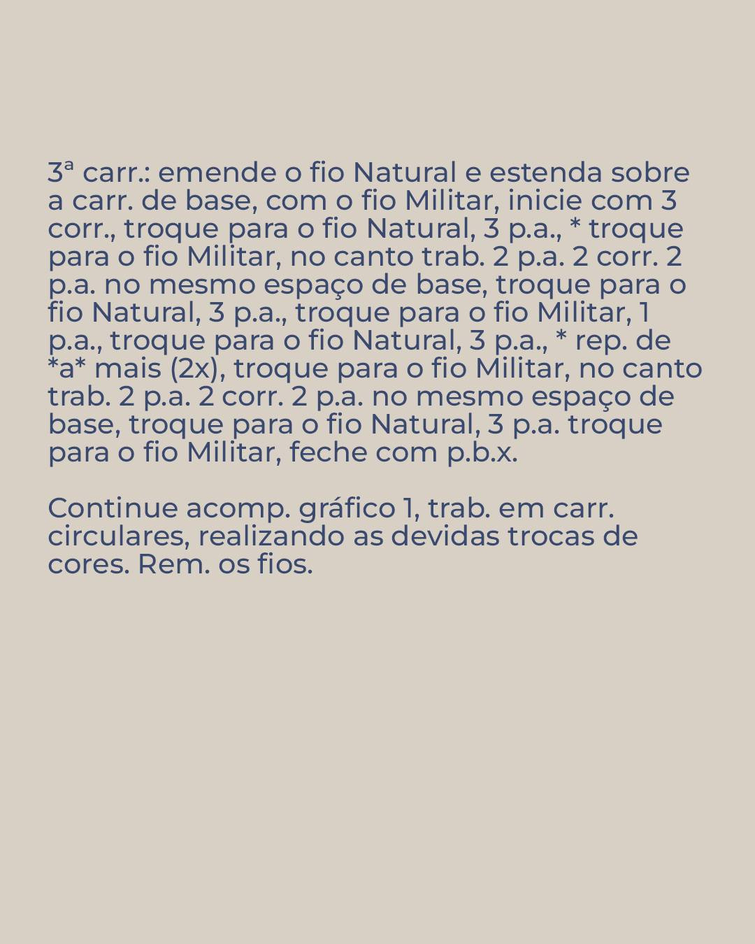 Receita de Almofada Natureza: Padrão Móc Len Geométrico Verde e Bege com Fio Barroco