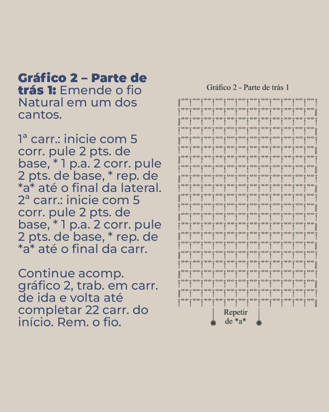 Receita de Almofada Natureza: Padrão Móc Len Geométrico Verde e Bege com Fio Barroco
