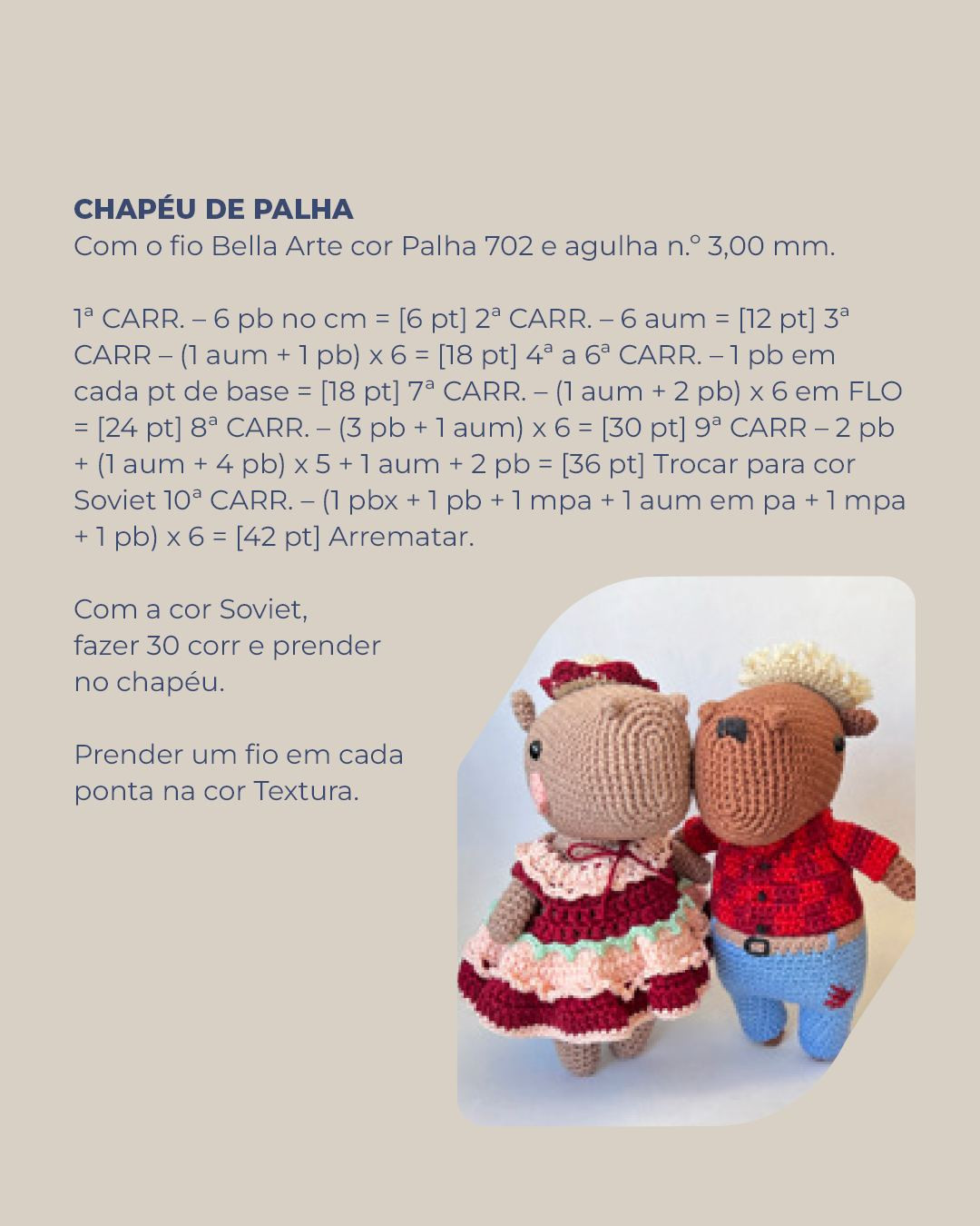 Receita de Casal de capivaras de festa junina