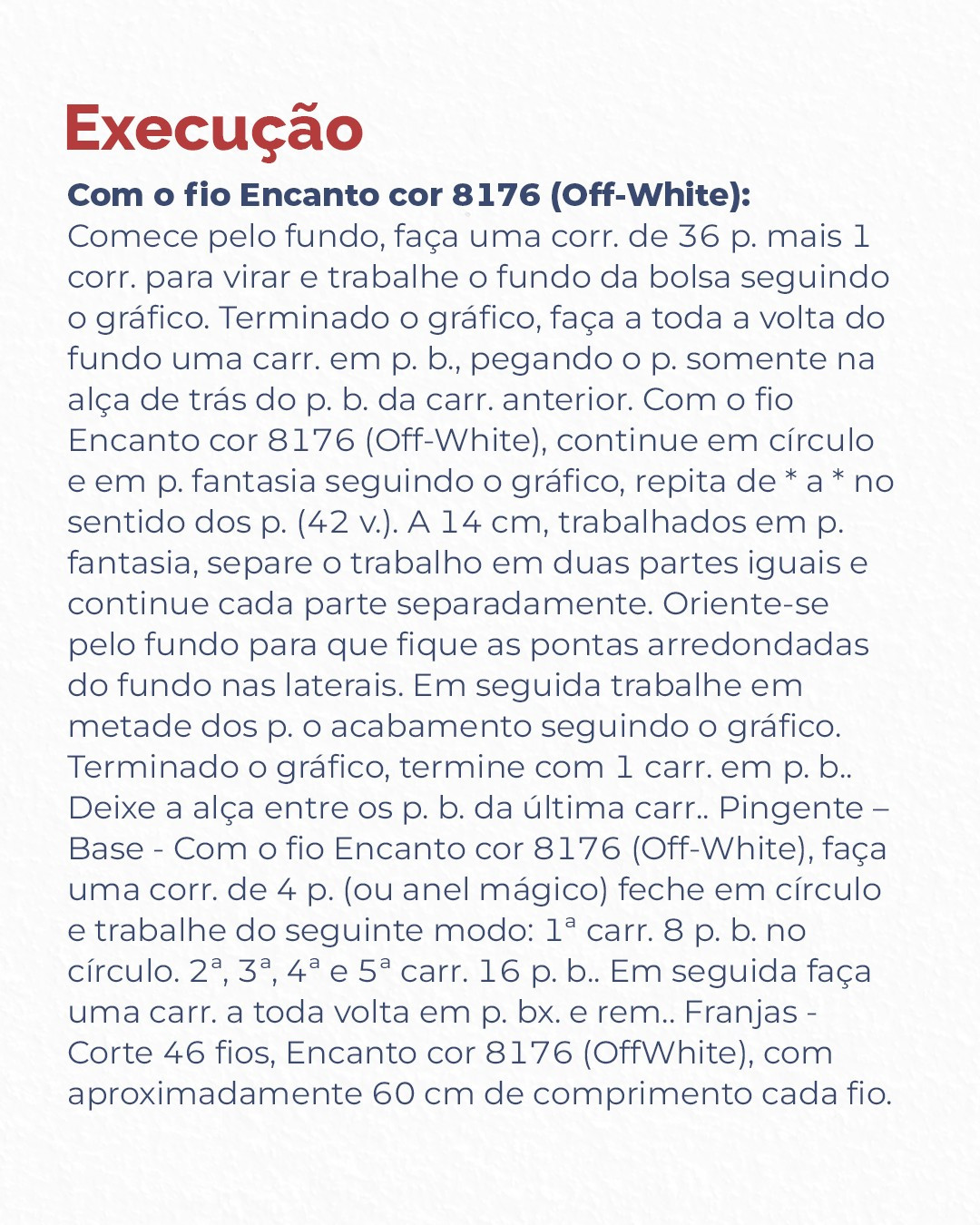 Receita de Crochê Bolsa Névoa com alças metálicas e franjas