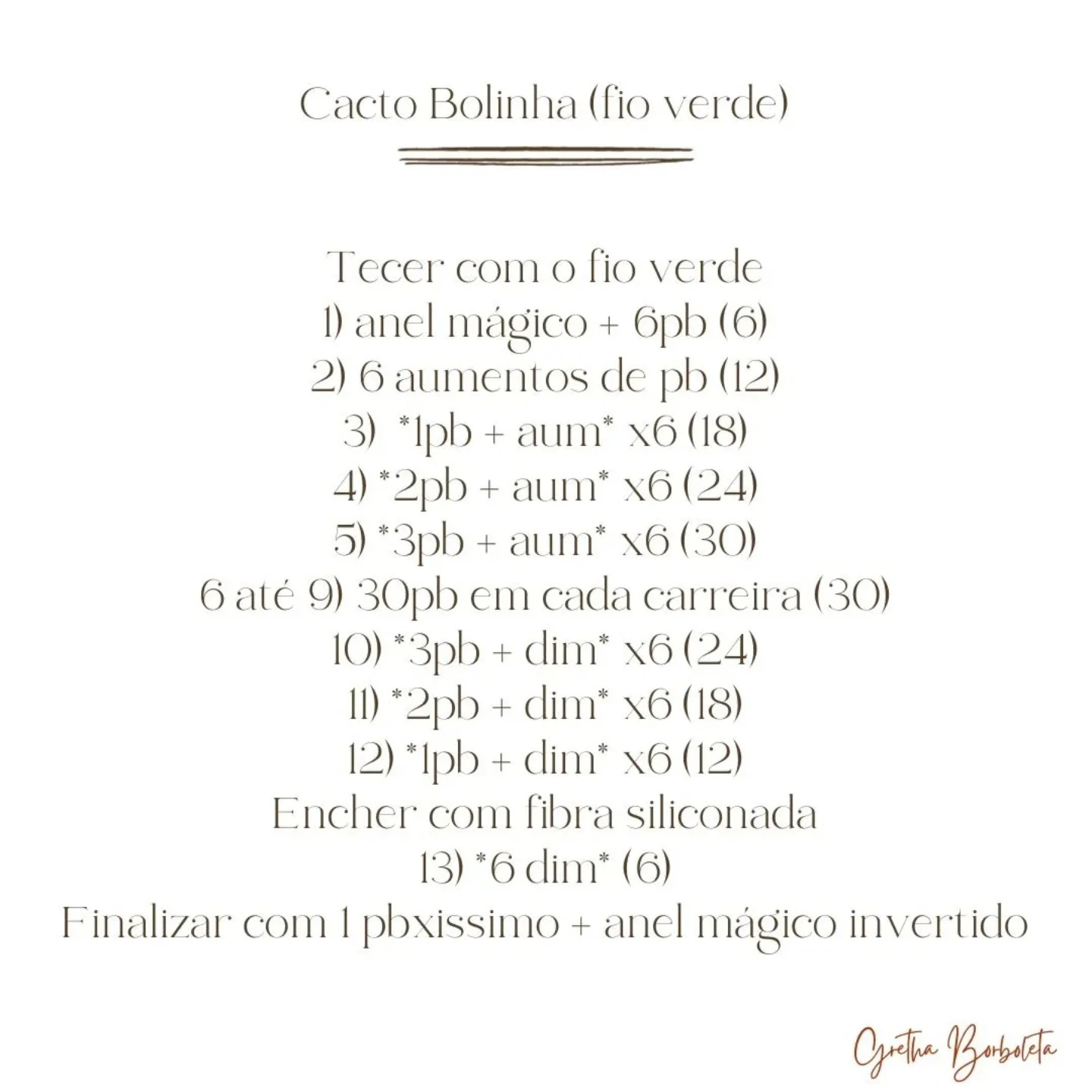 Receita de Crochê: Cactos Decorativos com Flores Vermelhas em Vasinhos de Cerâmica
