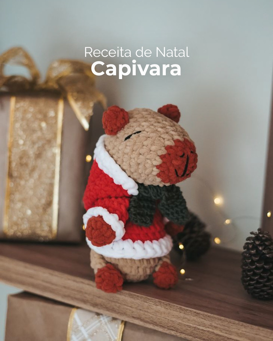 Receita de Natal Capivara: Guia Completo para Amigurumi Capybara com Tricô e Crochê