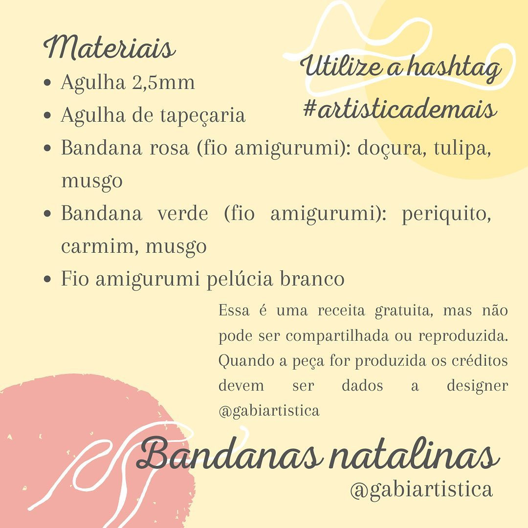 Receita Grátis Bandanas Natalinas para Cachorros - Móc Len Hoa Hồng và Lá Sồi