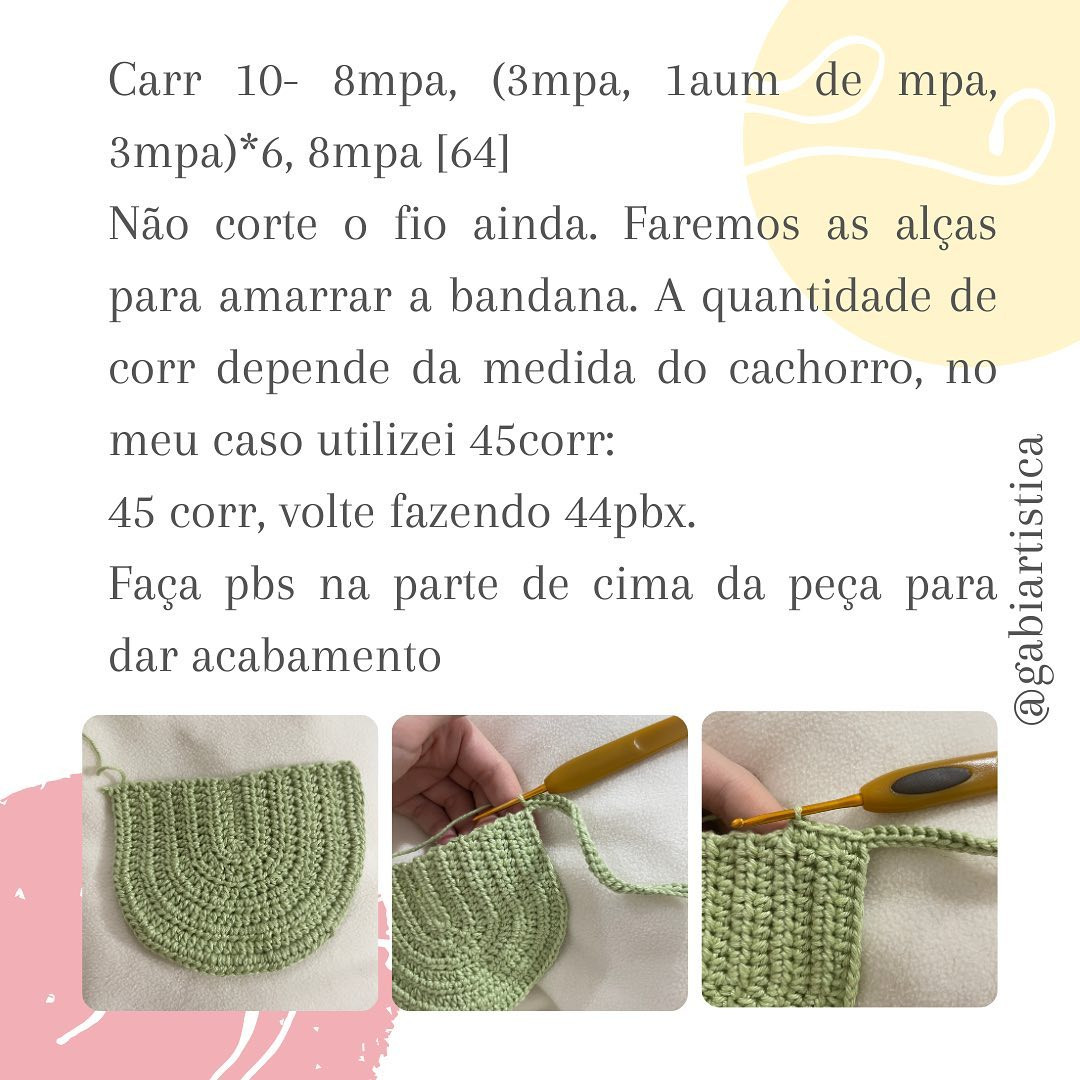 Receita Grátis Bandanas Natalinas para Cachorros - Móc Len Hoa Hồng và Lá Sồi