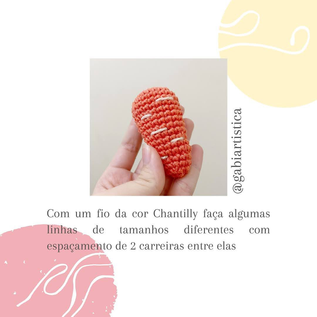 Receita Grátis Cenourinha: Guia Móc Len Chi Tiết Cho Củ Cà Rốt Amigurumi Màu Cam Xanh