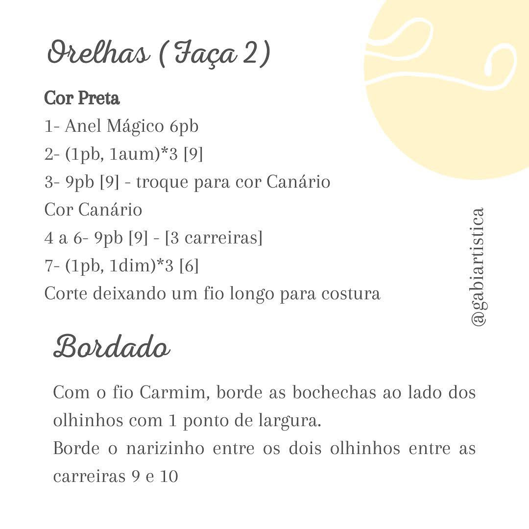 Receita Grátis: Chaveiro Pikachu Amigurumi (Parte 2) - Tutorial Completo