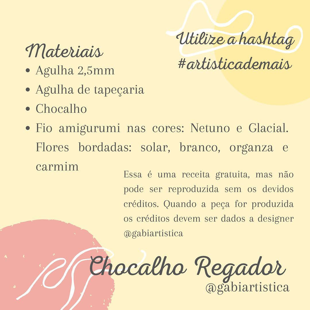 Receita Grátis Chocalho Regador: Guia Móc Len Chi Tiết Với Hoa Bordado