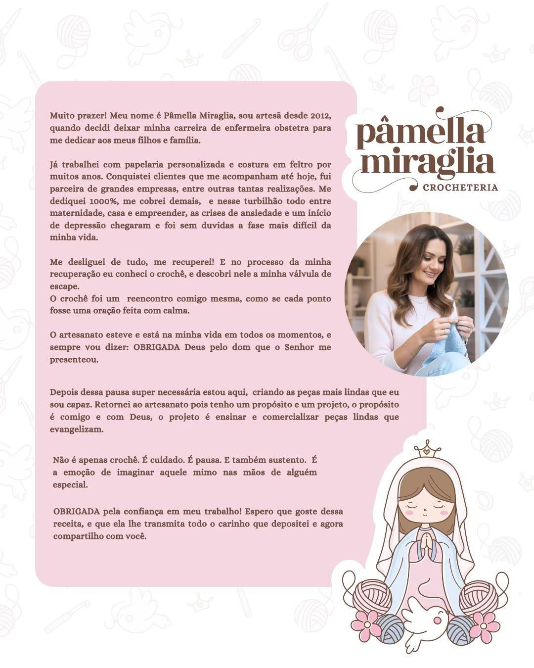 Receita Grátis Cordeirinho de Deus: Amigurumi Chaveiro e Tags para Imprimir