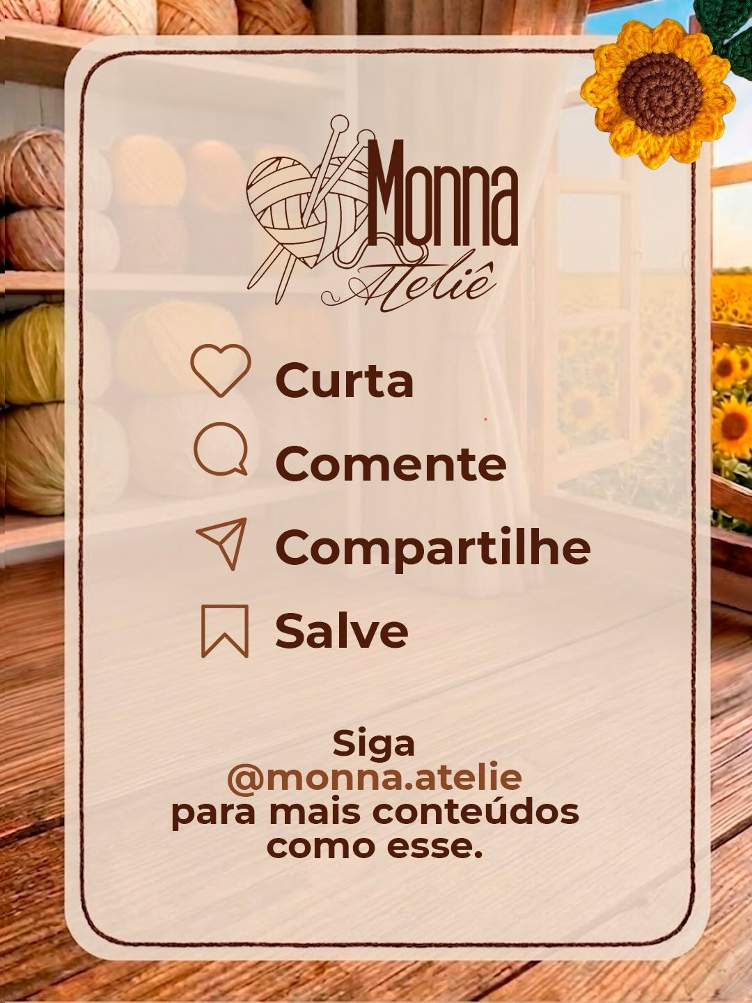 Receita Grátis de Girassol Amigurumi - Mônica Ateliê