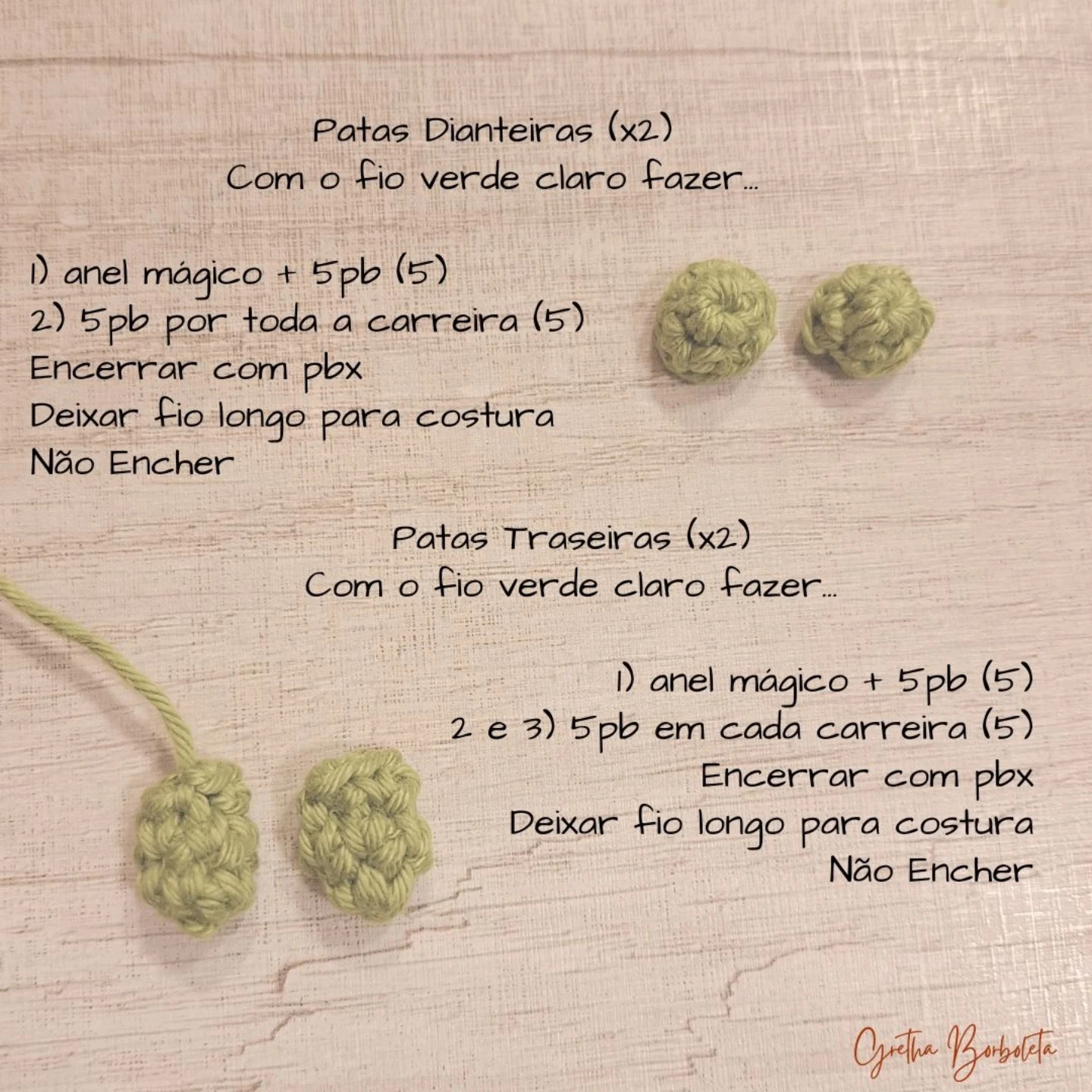 Receita Grátis Dinossauro Amigurumi - Tutorial Passo a Passo de Móc Len Verde