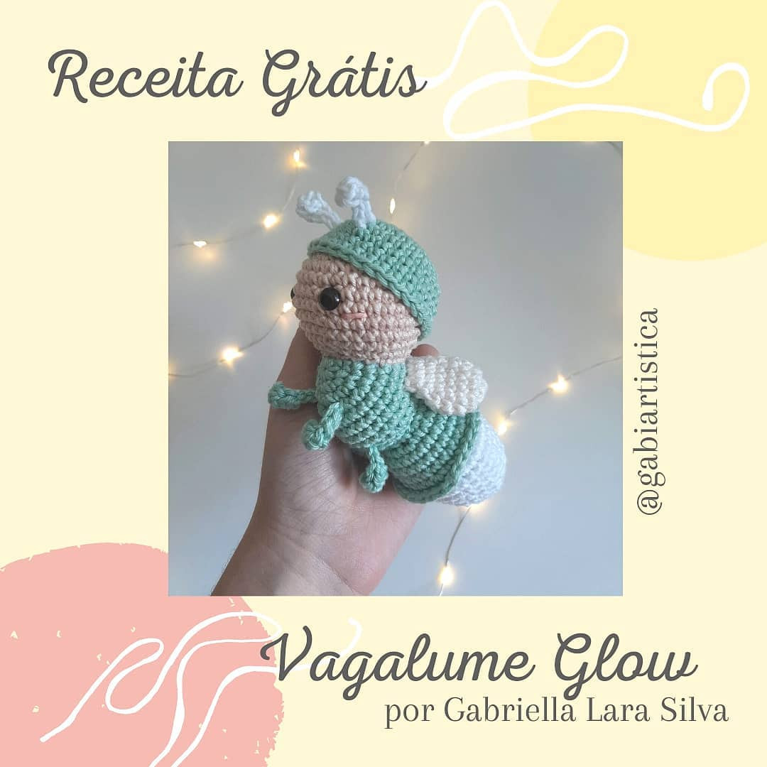 Receita Grátis Vagalume Glow: Amigurumi Firefly com Fio Glow-in-the-Dark