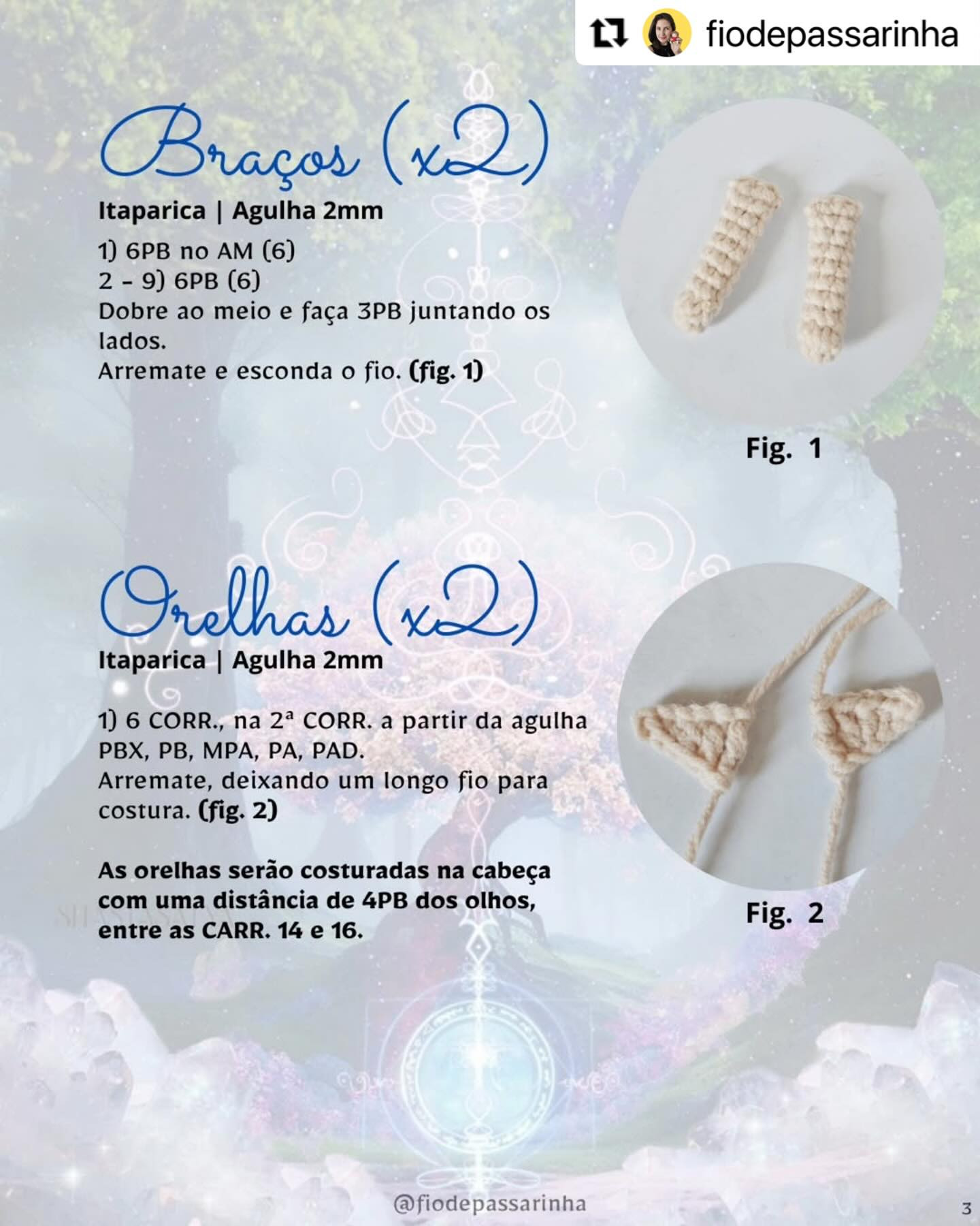 Receita Gratuita: Amigurumi Aelynthi a Elfa - Guia Completo de Mãos, Orelhas e Pernas