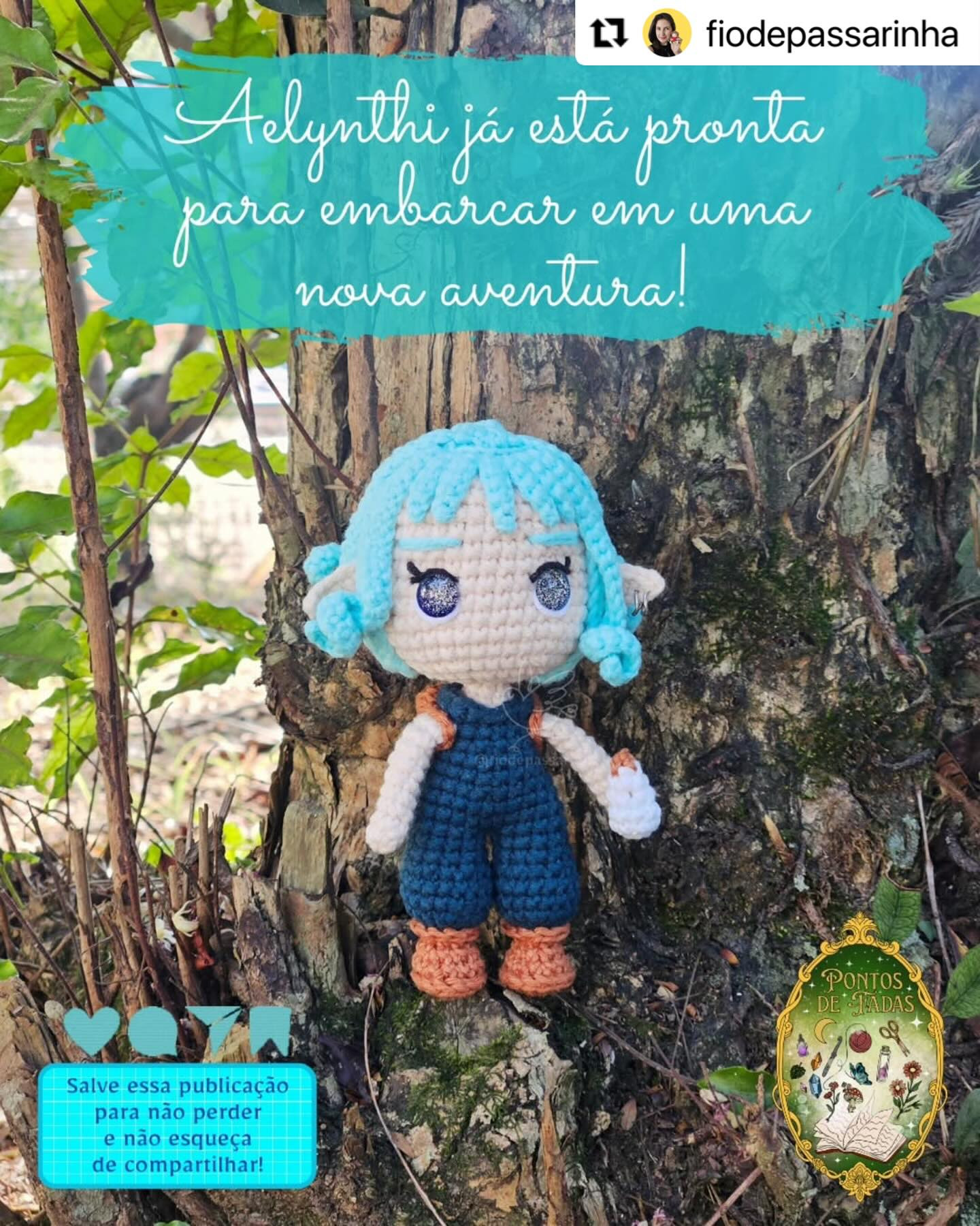 Receita Gratuita: Amigurumi Aelynthi a Elfa - Guia Completo de Mãos, Orelhas e Pernas