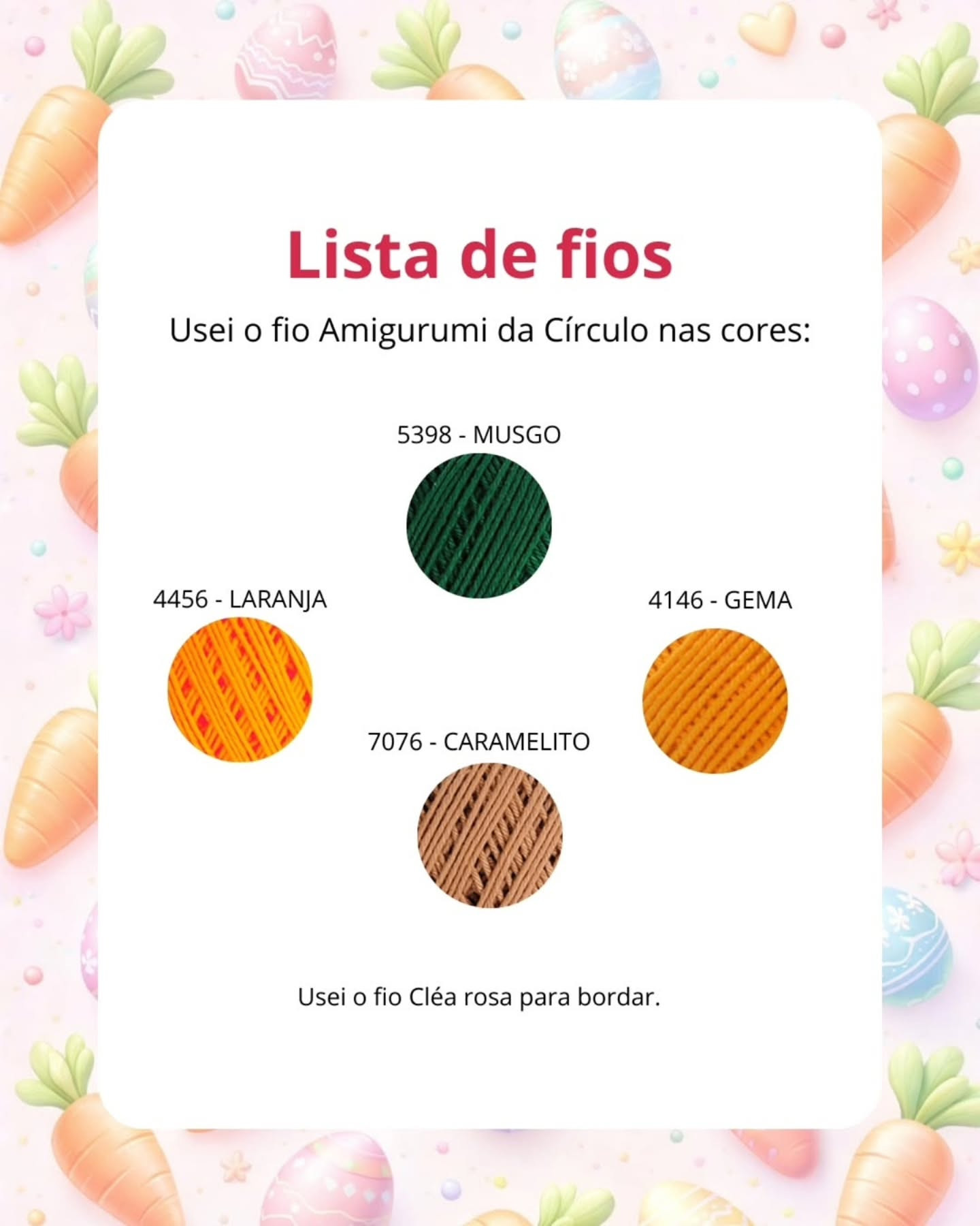 Receita Gratuita Amigurumi Coelhinho Pascal da Páscoa com Carrocinha