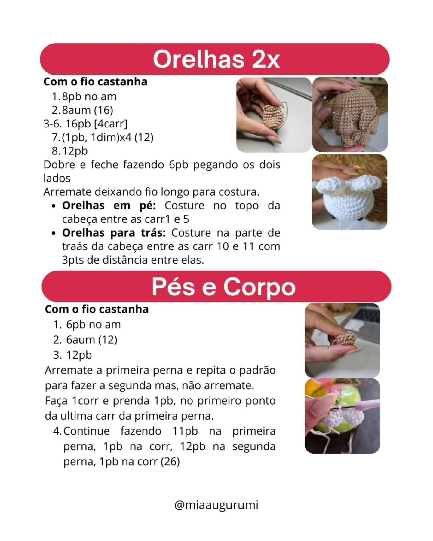 Receita Gratuita Amigurumi Coelhinho Pascal da Páscoa com Carrocinha