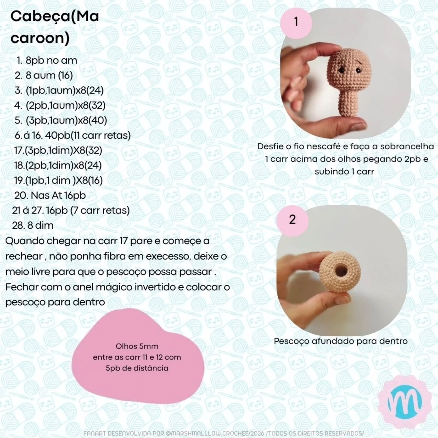 Receita Gratuita Amigurumi Jesus de Páscoa por Marshmallow Crochê