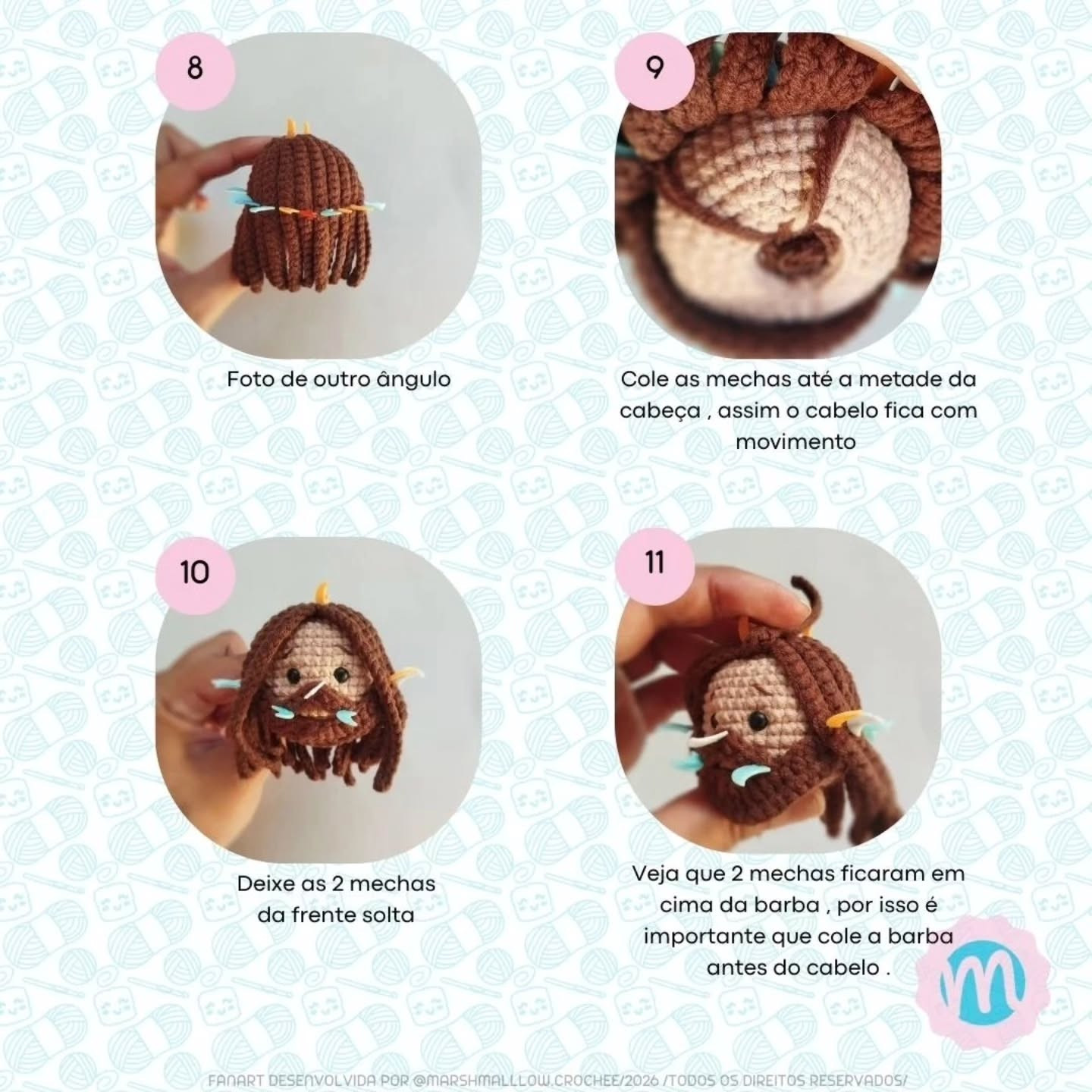 Receita Gratuita Amigurumi Jesus de Páscoa por Marshmallow Crochê