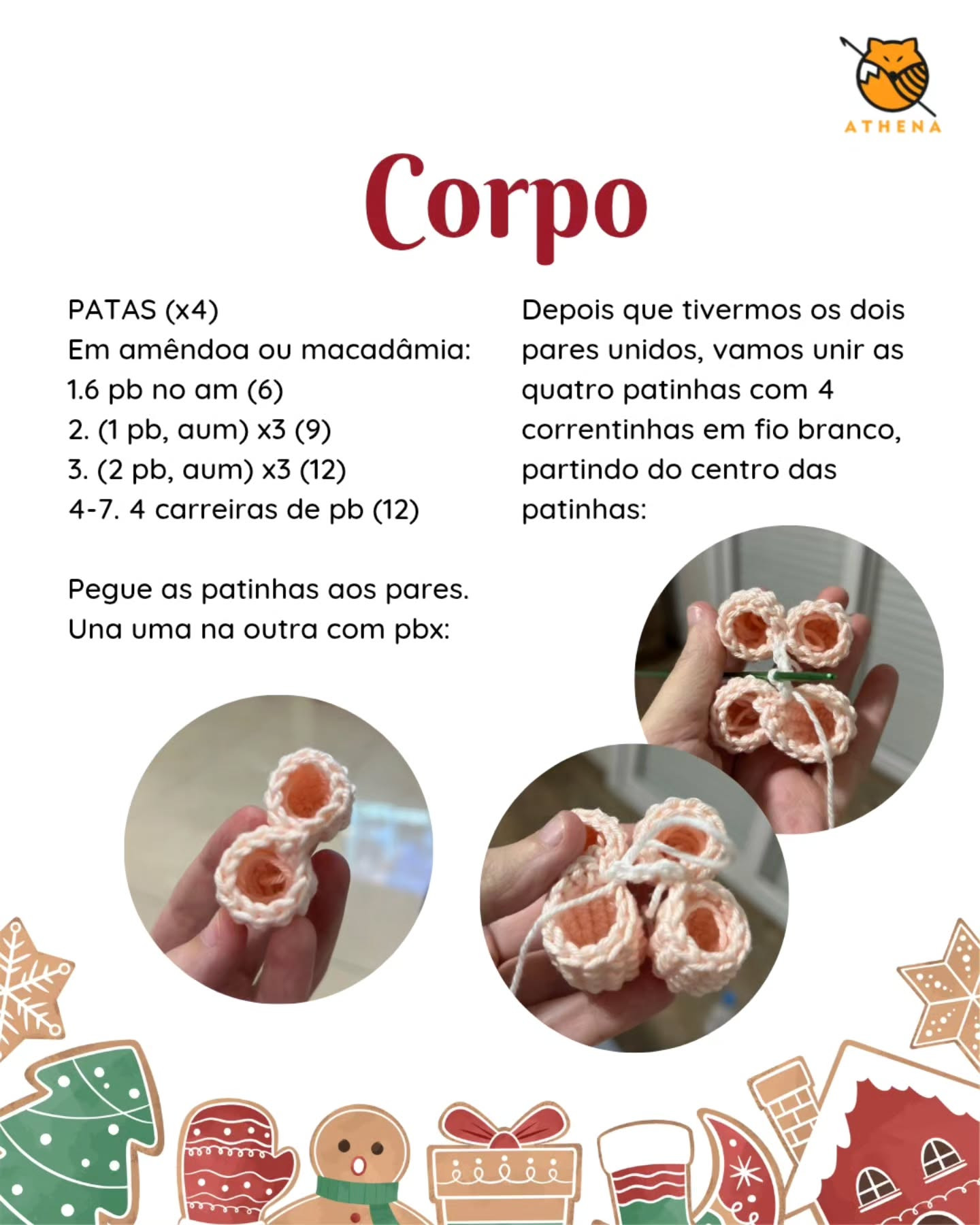 Receita Gratuita Amigurumi Ovelhinha Natal: Padrão Móc Len Cho Cừu Bé Dáng Ngọt Ngào